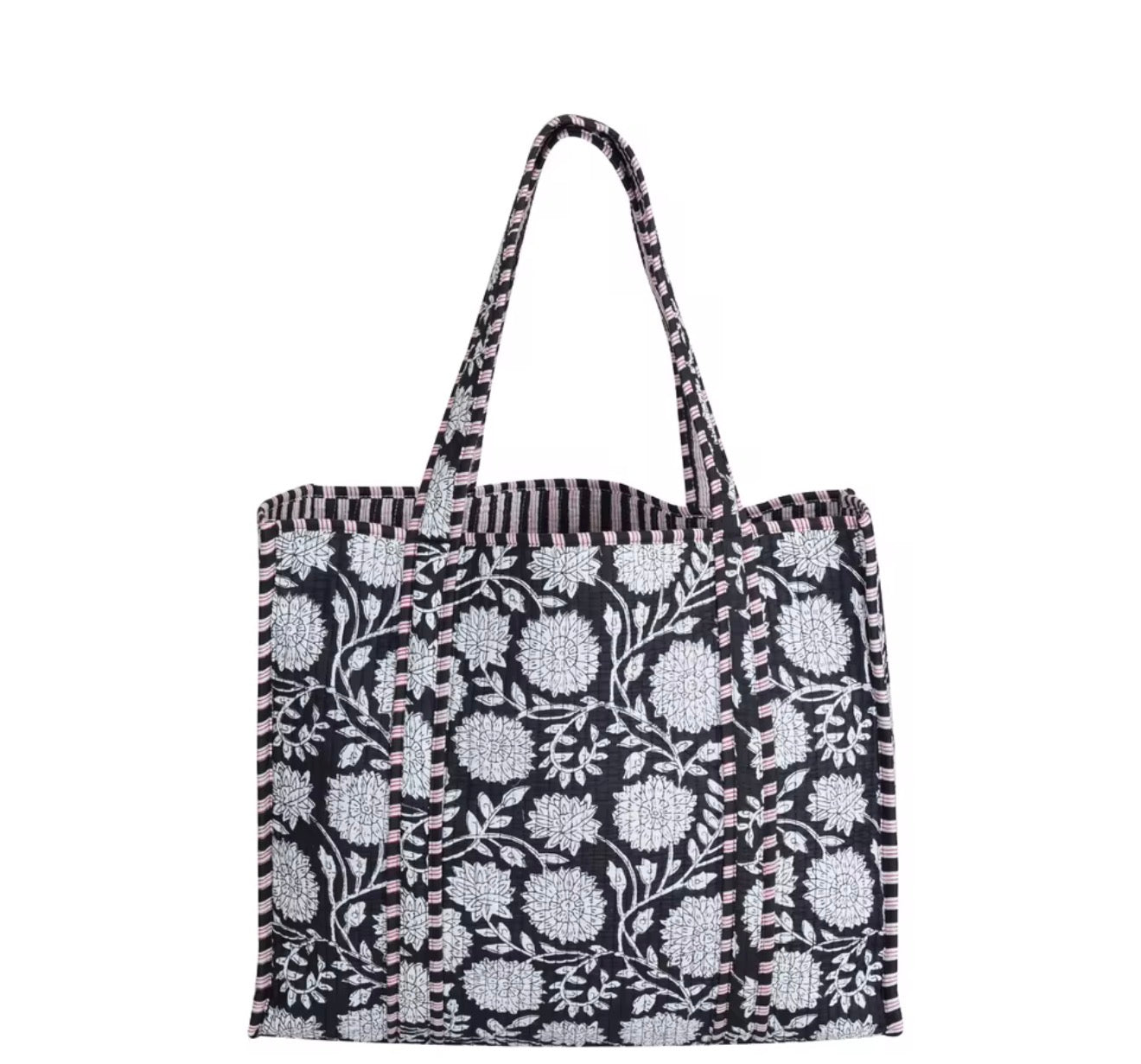 PREORDER | Mindee Quilted Bag – Black & White | Ships Mid-October