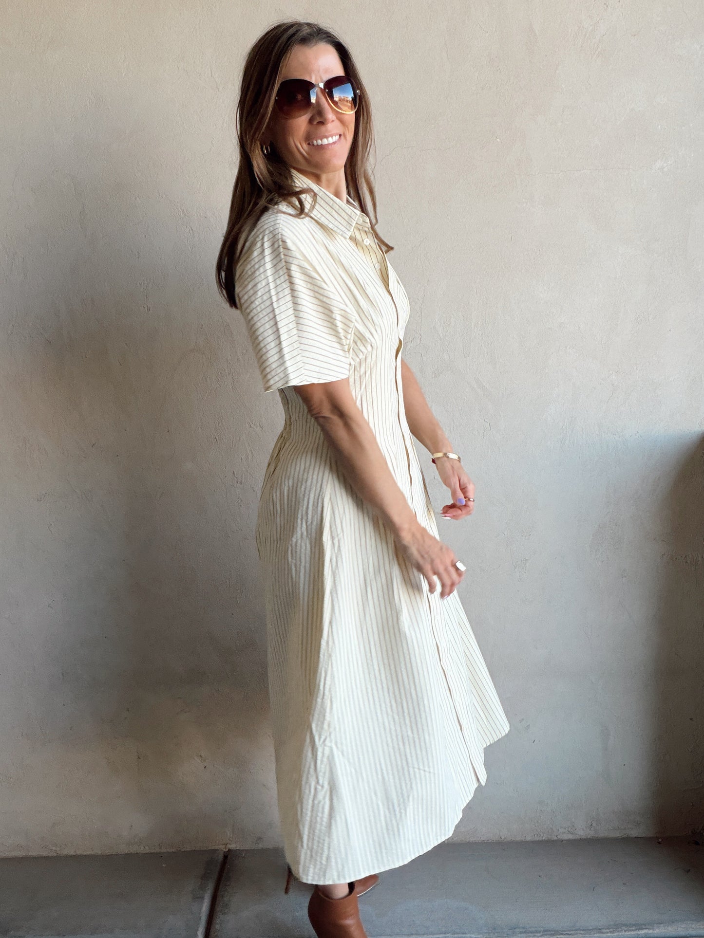 Layna Dress in Butter