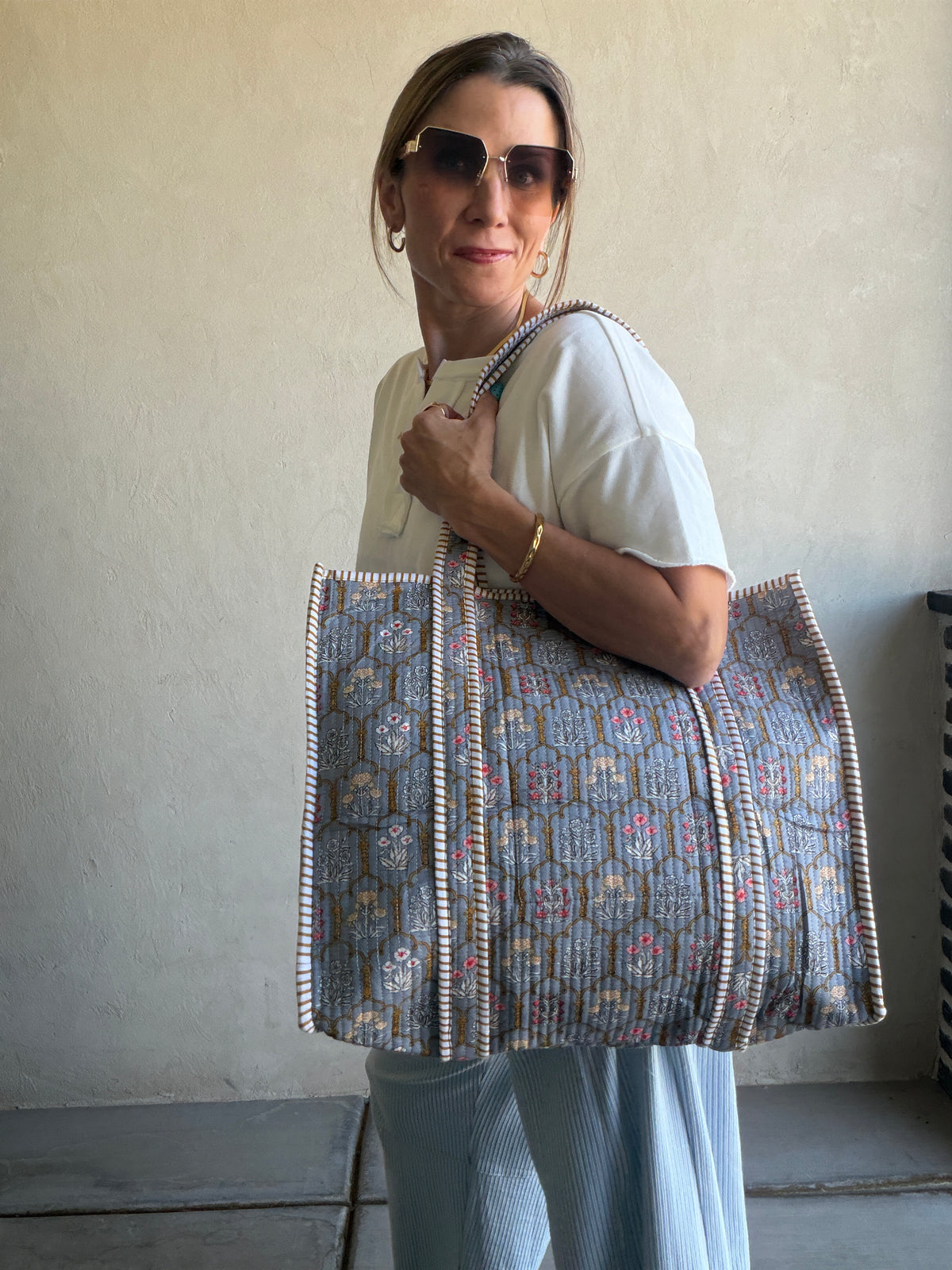 Mindee Quilted Bag – Gray PREORDER Ships end of October