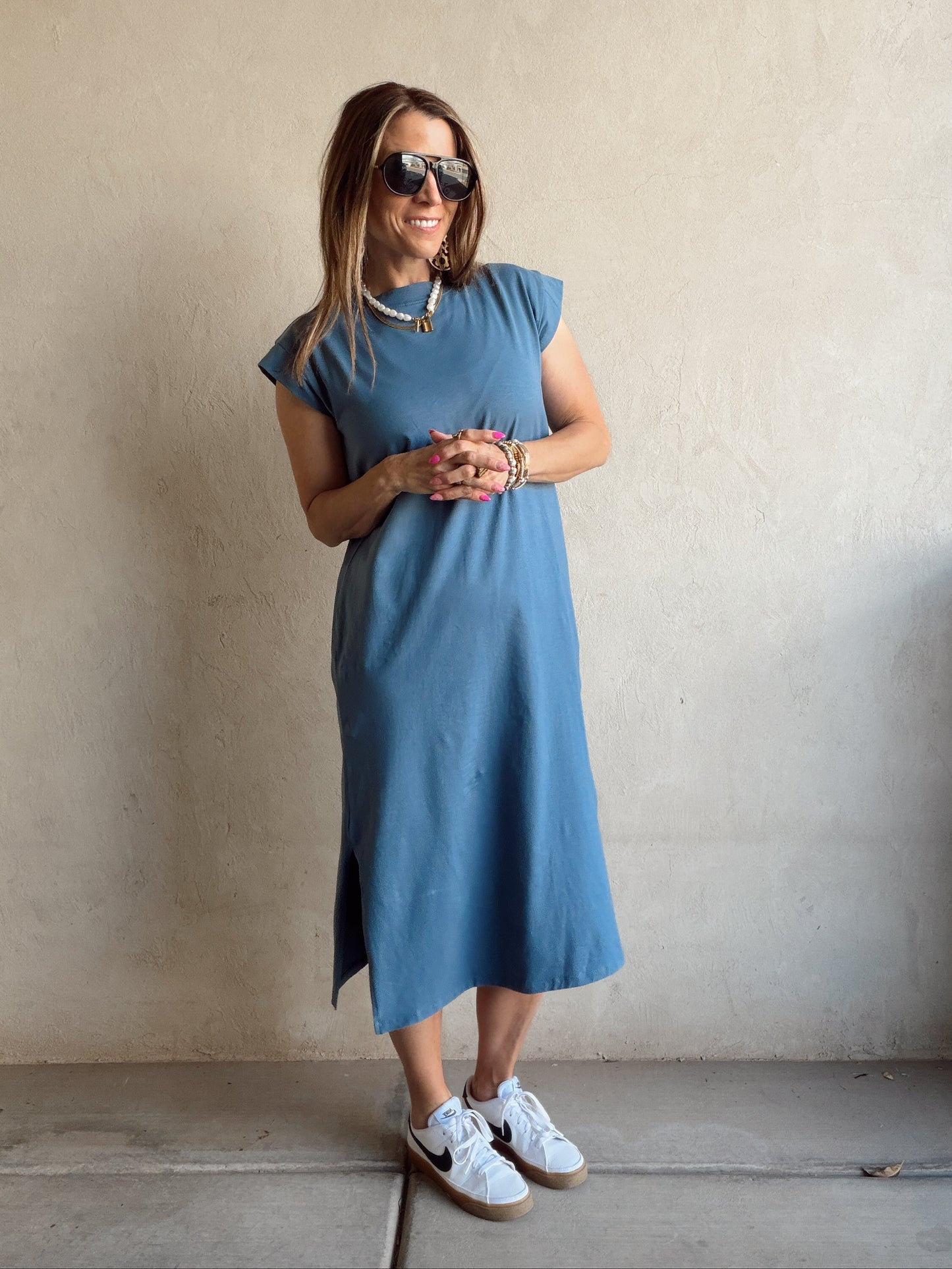 Mindi Dress in Blue