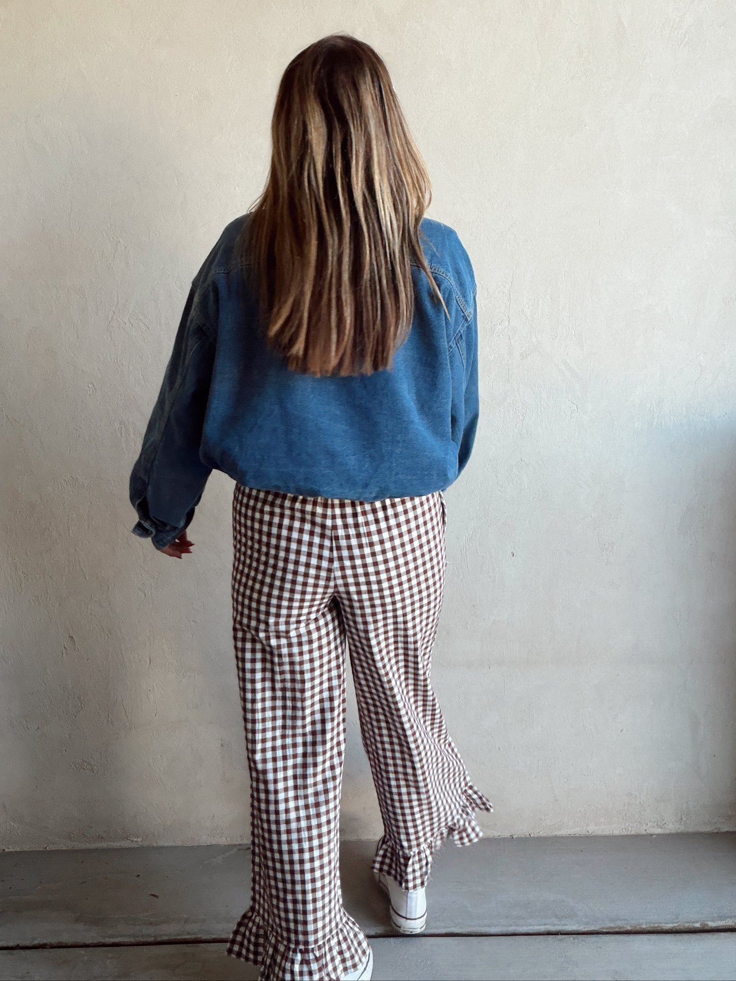Heather Bomber Jacket in Medium Wash Denim
