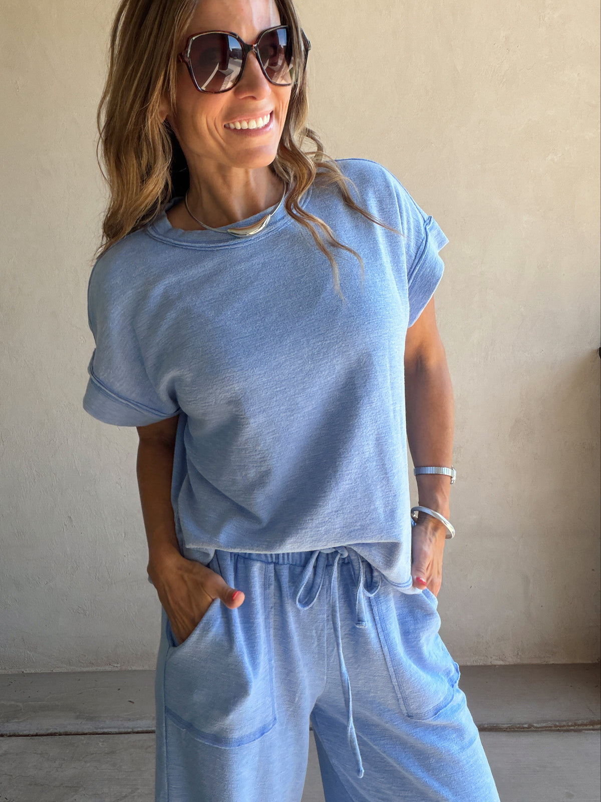 Vanessa Set in Cornflower Blue