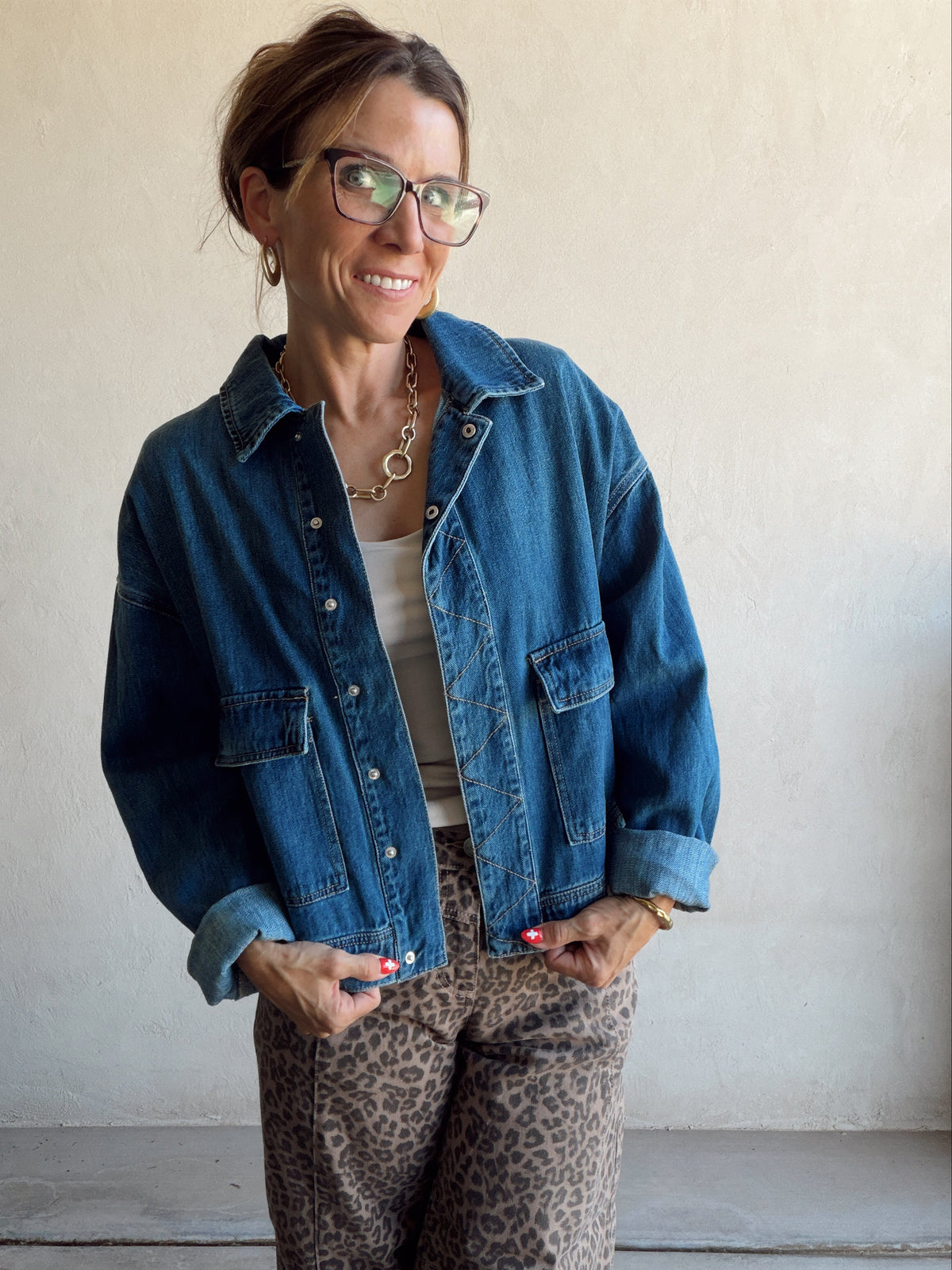 Dani Denim Jacket in Medium Denim