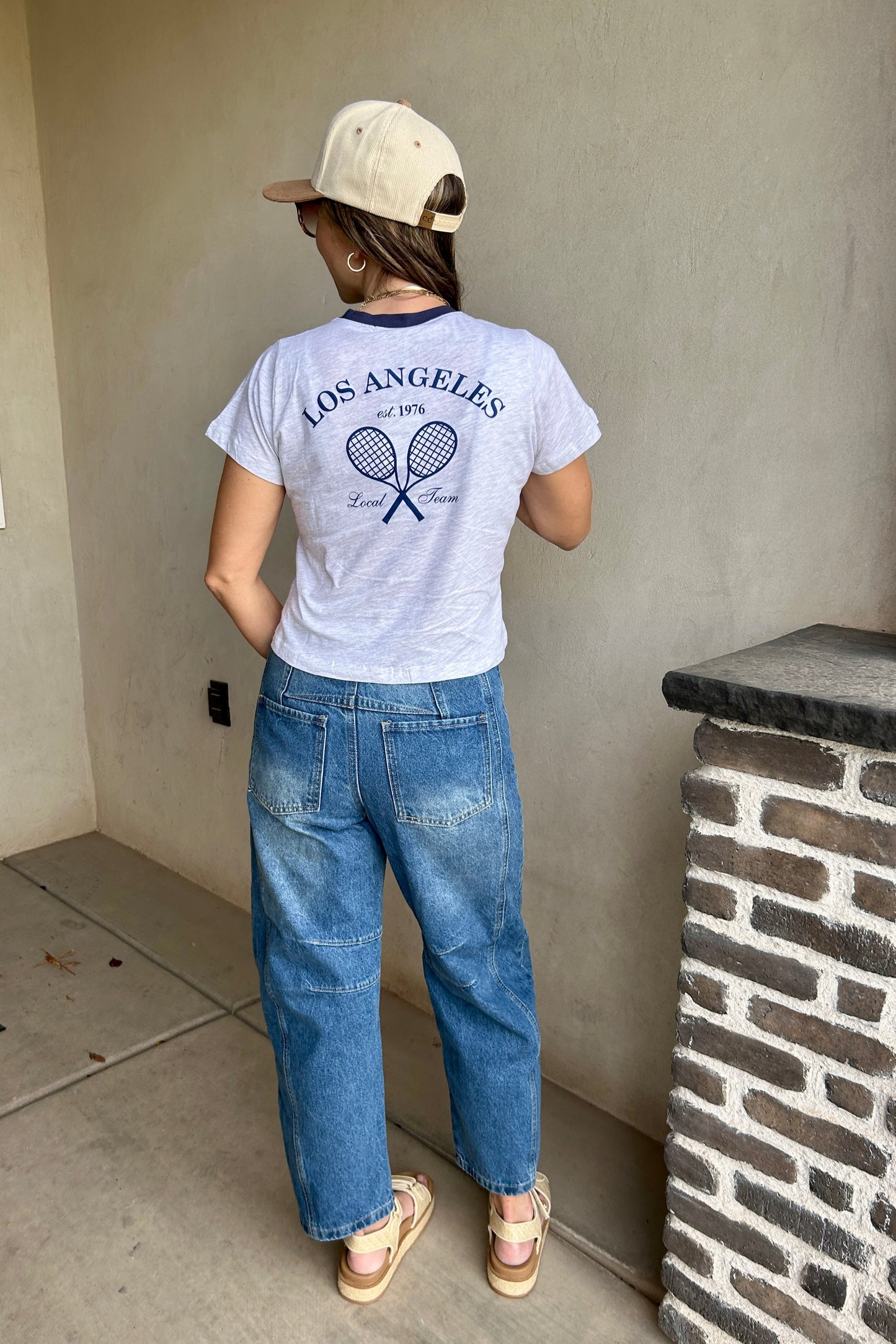 Los Angeles Tee in Gray