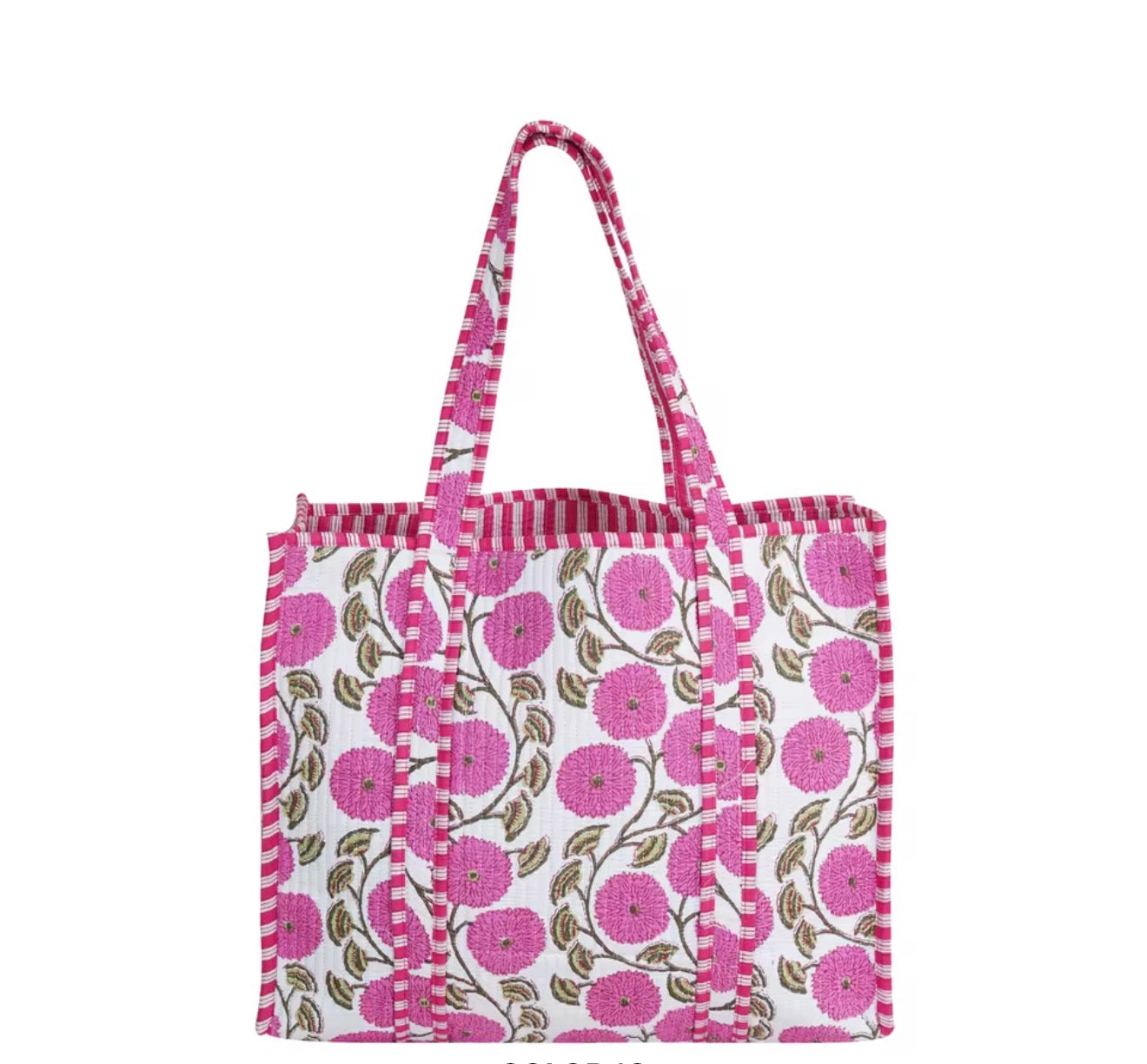 PREORDER | Mindee Quilted Bag – Fuchsia Floral | Ships Mid-October