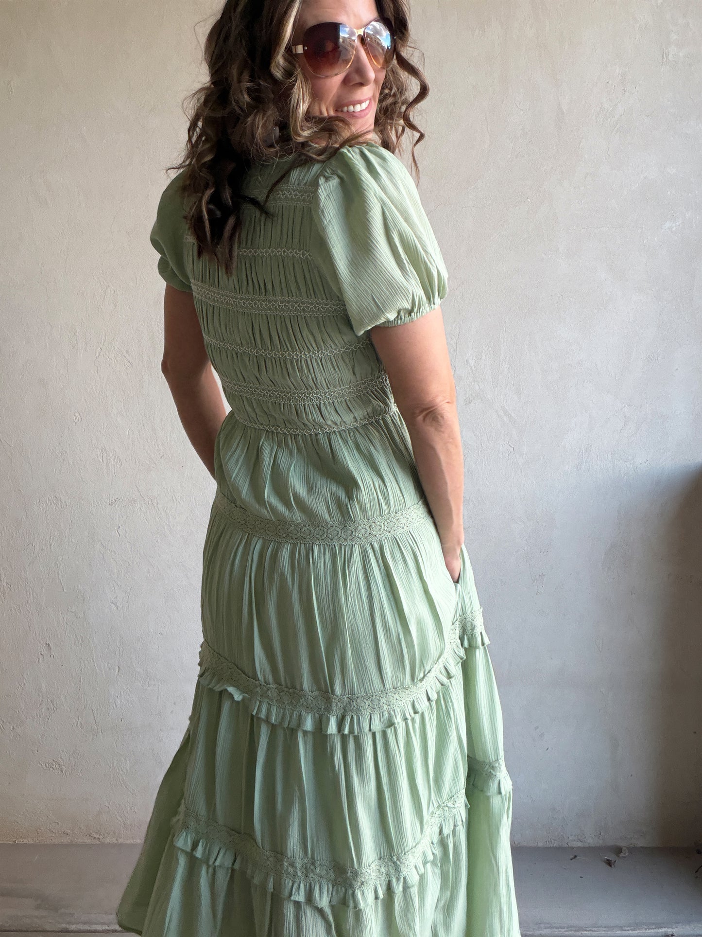 Brandy Dress in Green