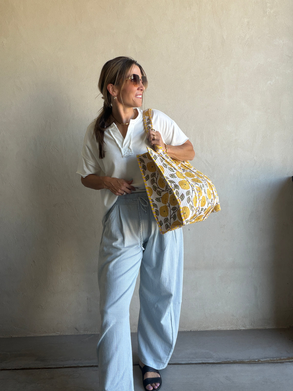 Steph Quilted Tote Bag