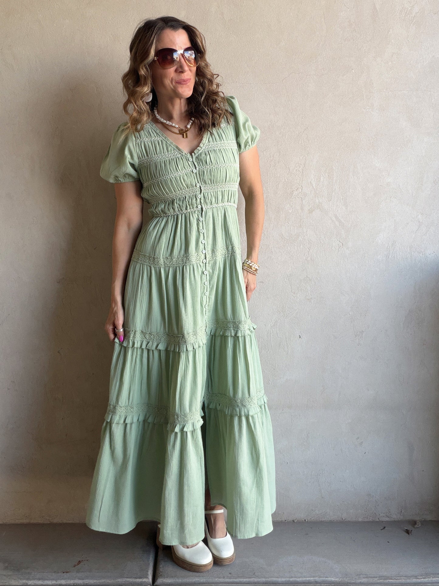 Brandy Dress in Green
