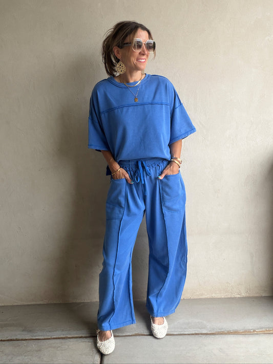 Clara Set in Mineral Washed BYU Blue