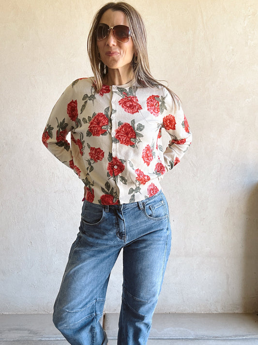 Sharissa Rose Cardigan in Cream