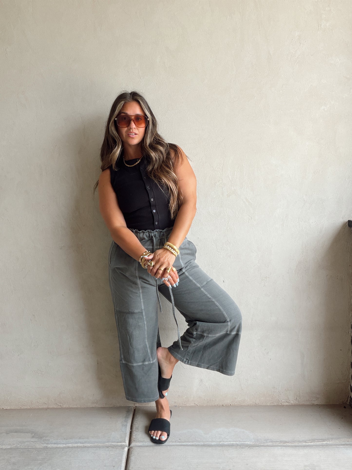 Sandy Pants in Charcoal