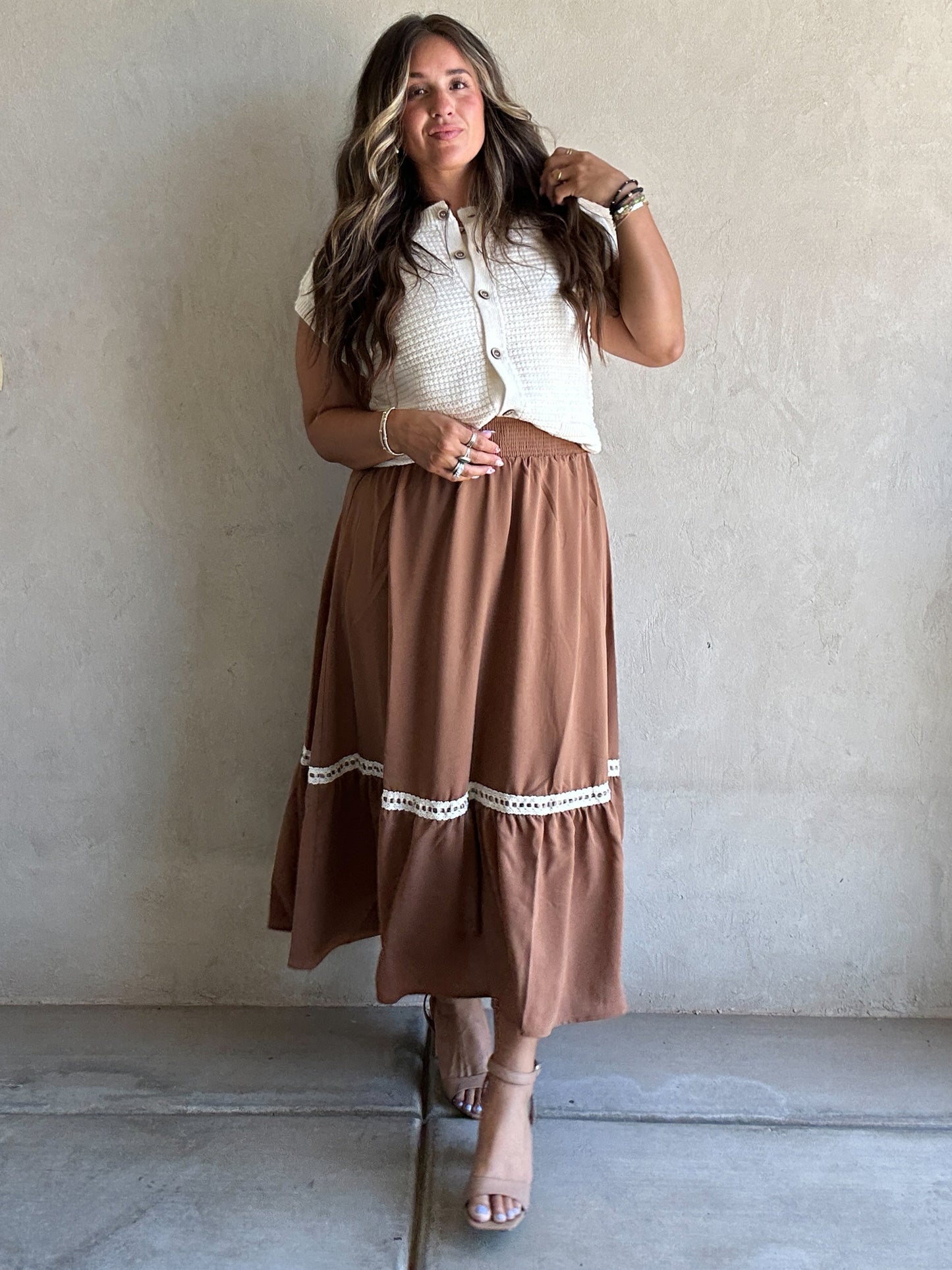 Brandy Skirt in Chocolate