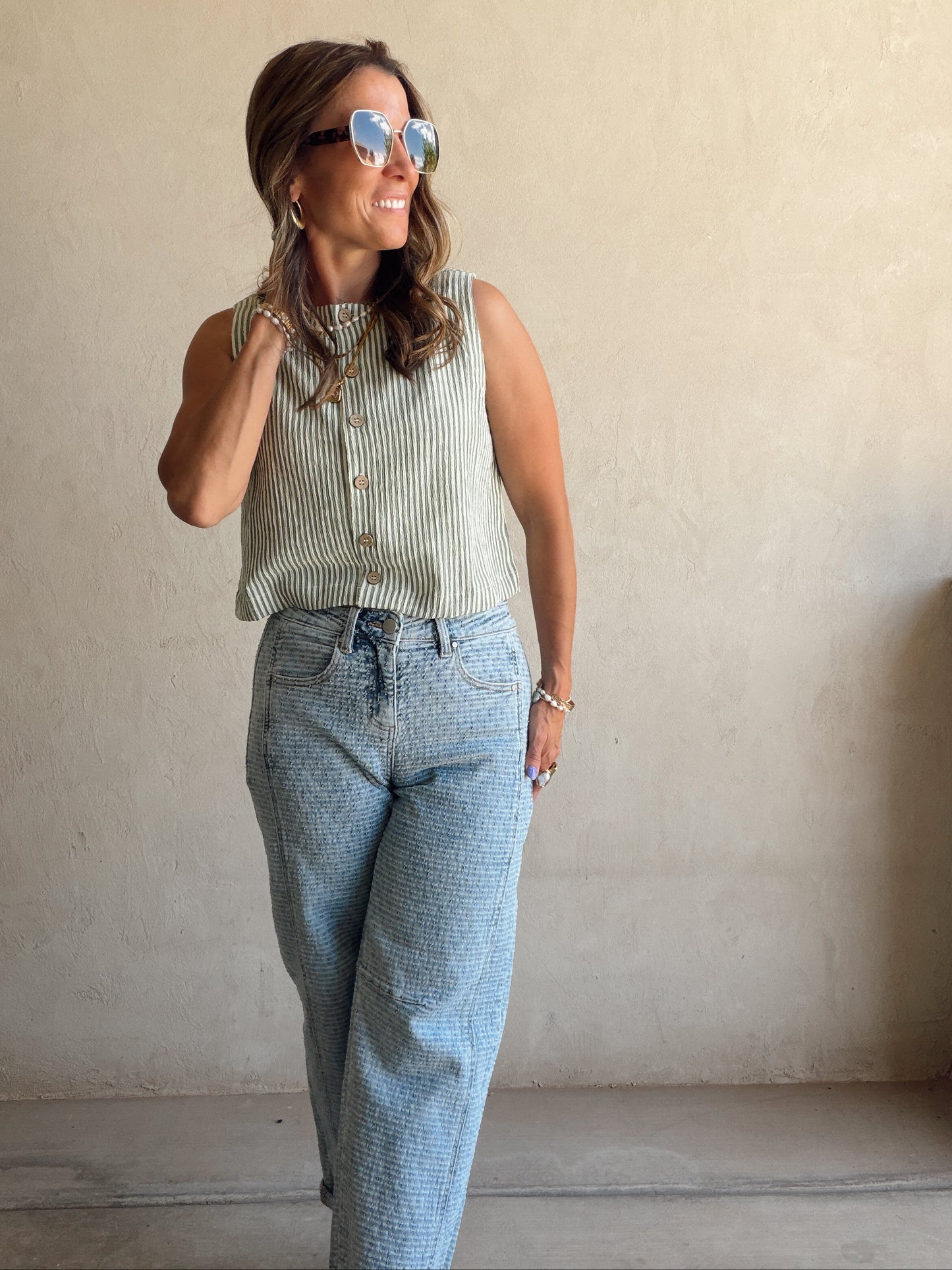 Lilly Light Wash Barrel Jeans