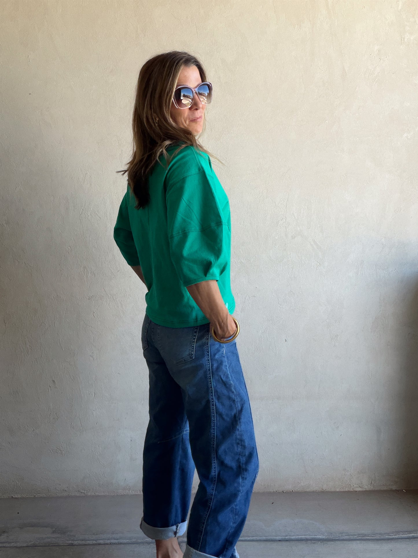 Jenelle Top in Kelly Green
