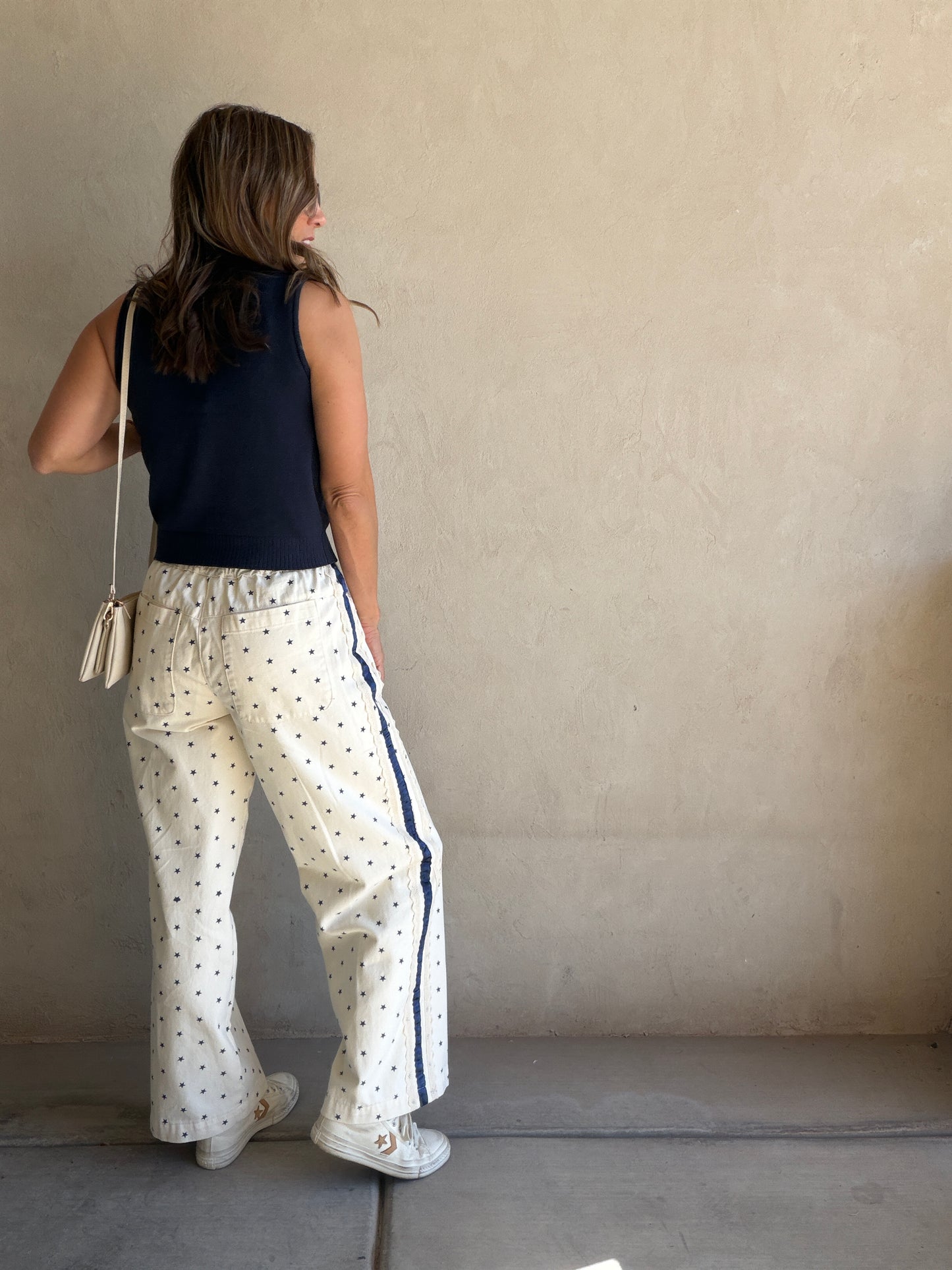 Alana Star Pants in Cream