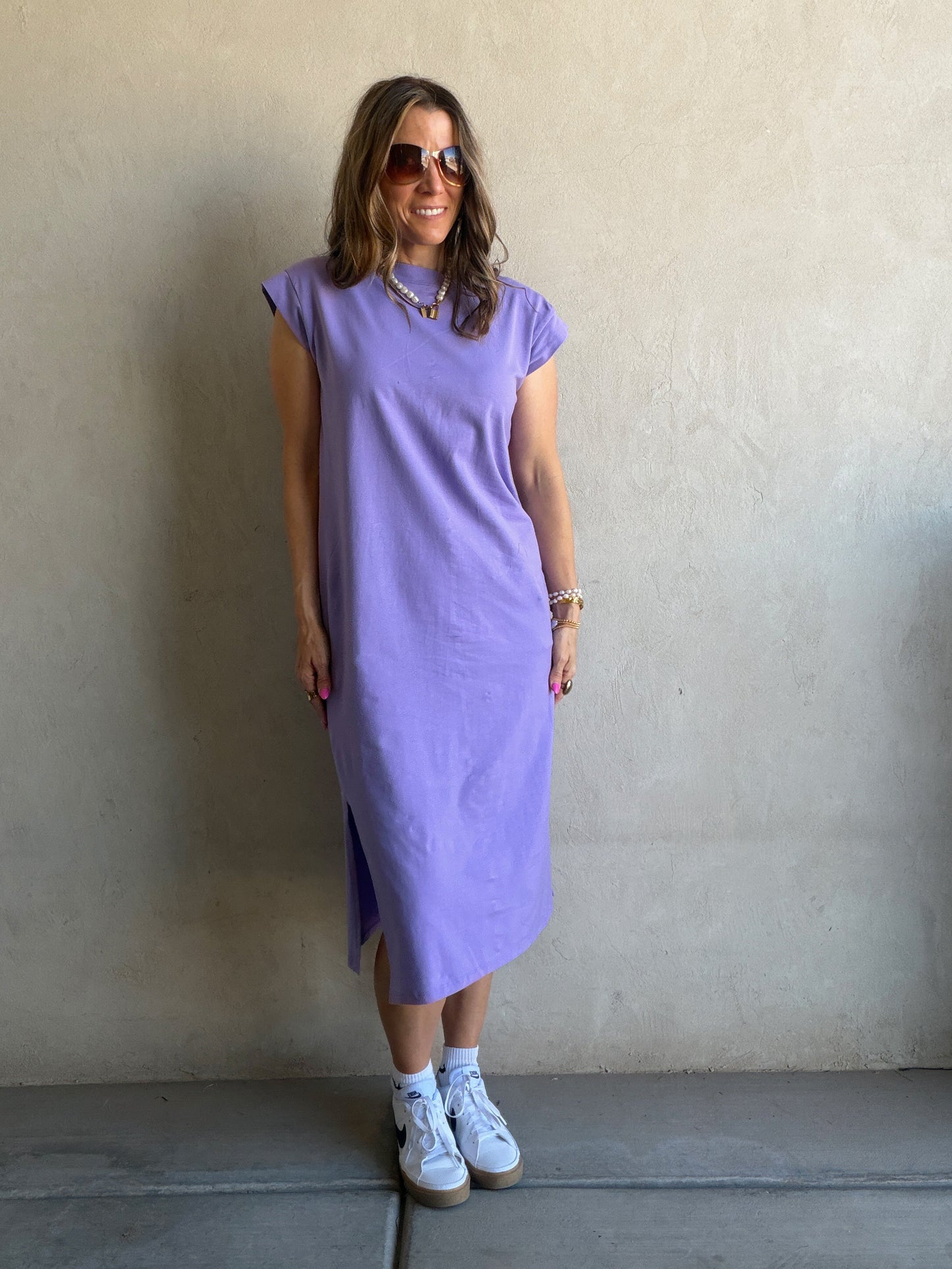 Mindi Dress in Purple