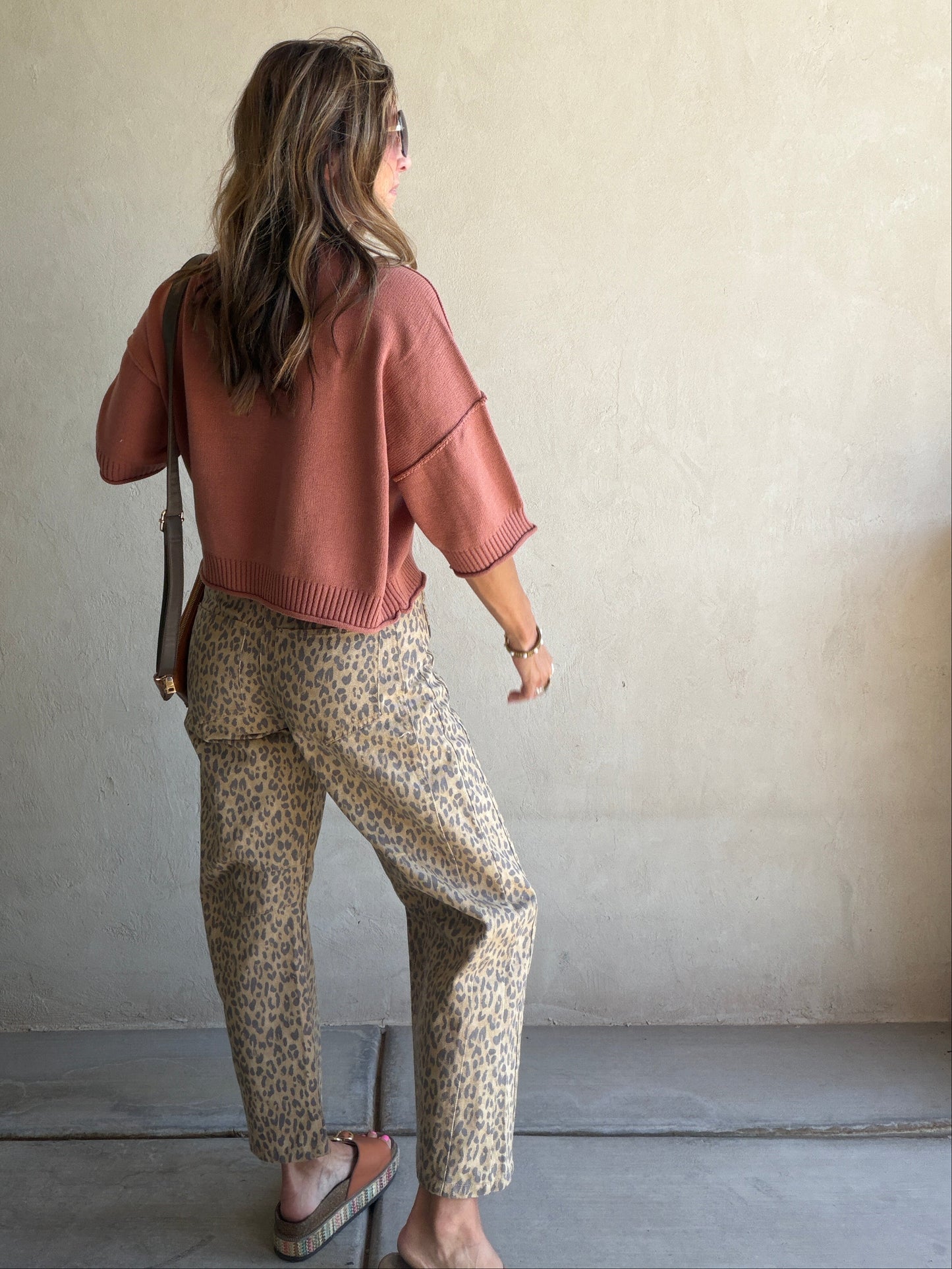 Becca Leopard Barrel Pants