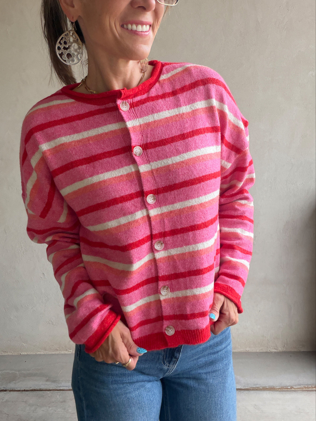 Bridget Cardigan in Pink