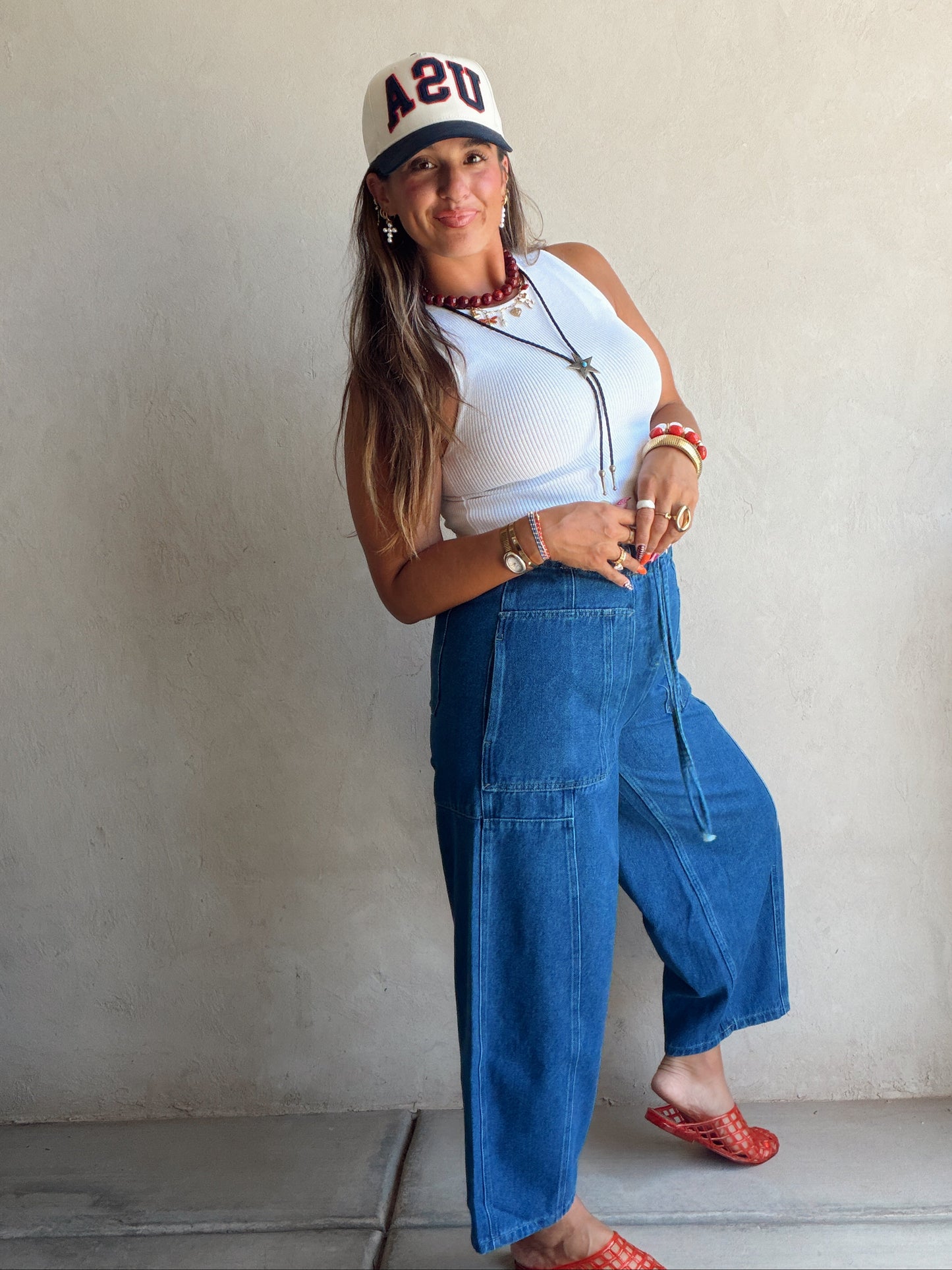 Kira Denim Pants in Dark Wash
