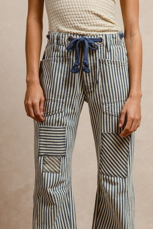 Striped Barrel Jeans (Ships June 2)