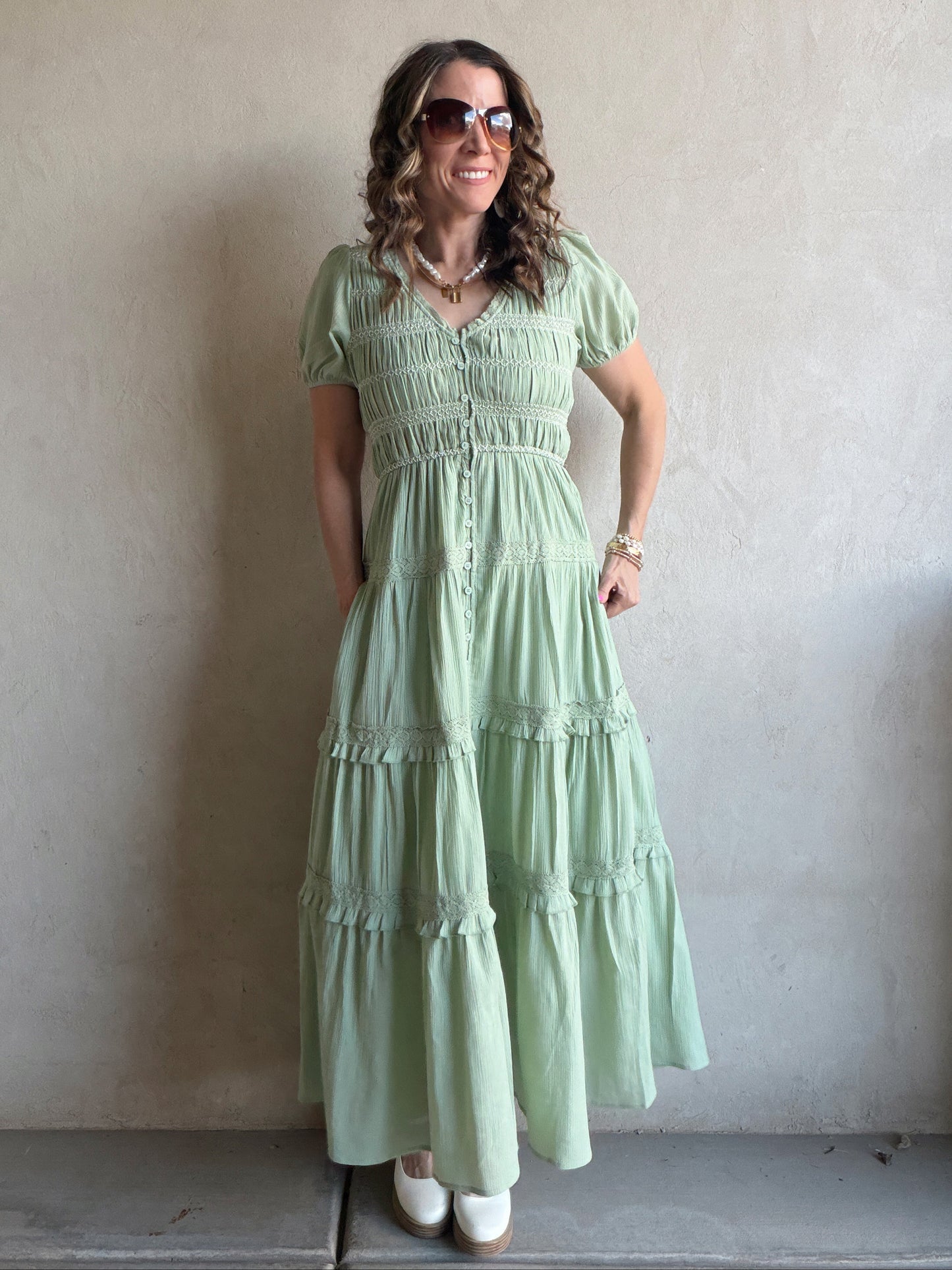 Brandy Dress in Green