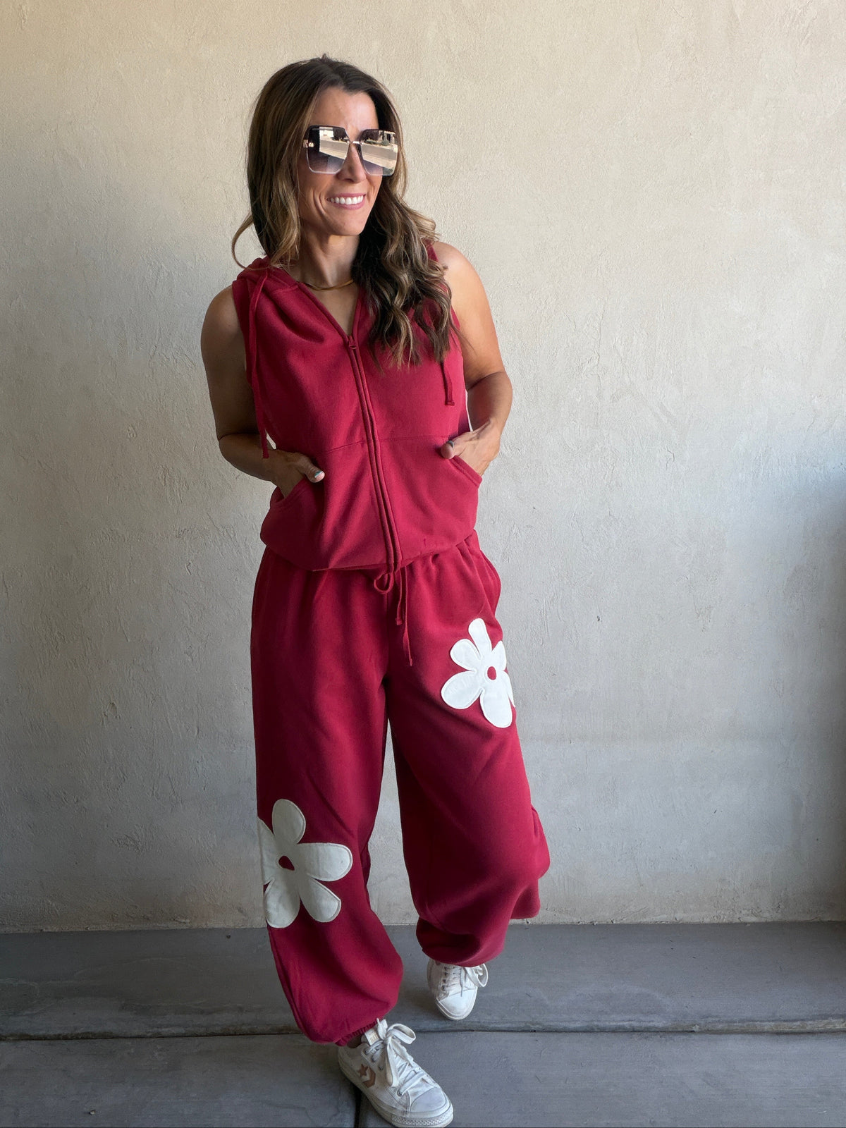 Flower Set in Red