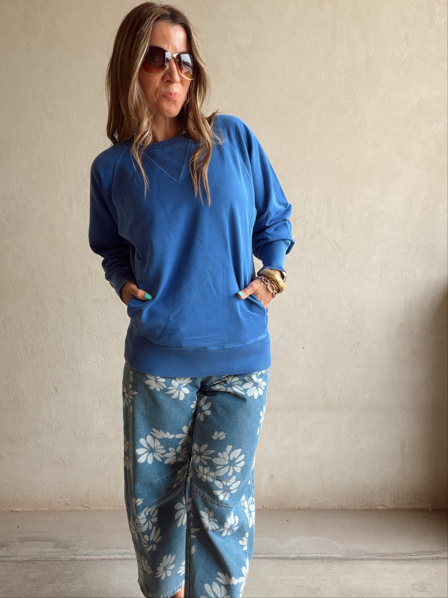 Tally Sweatshirt in Blue