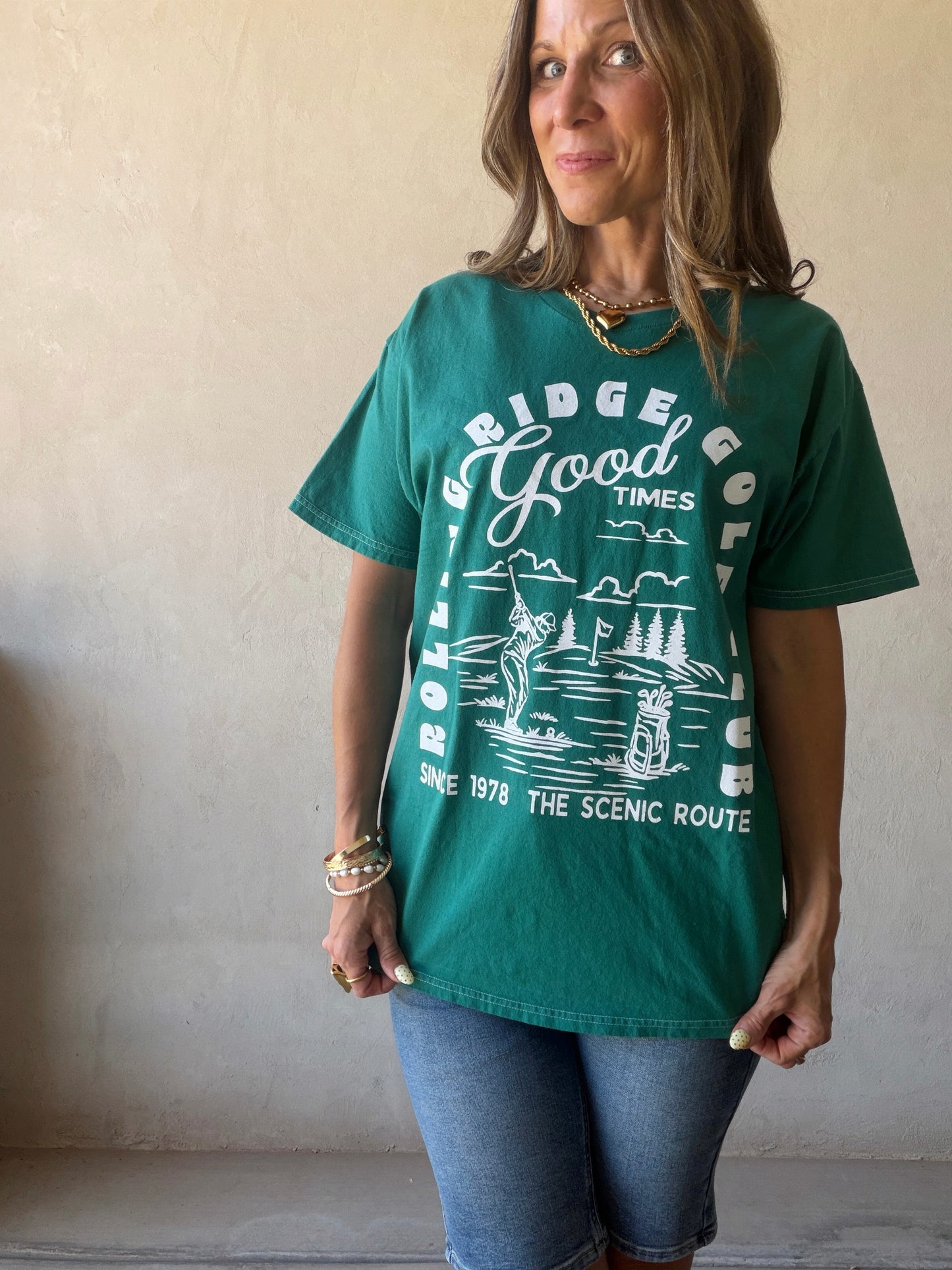 Rolling Ridge Golf Tee in Emerald