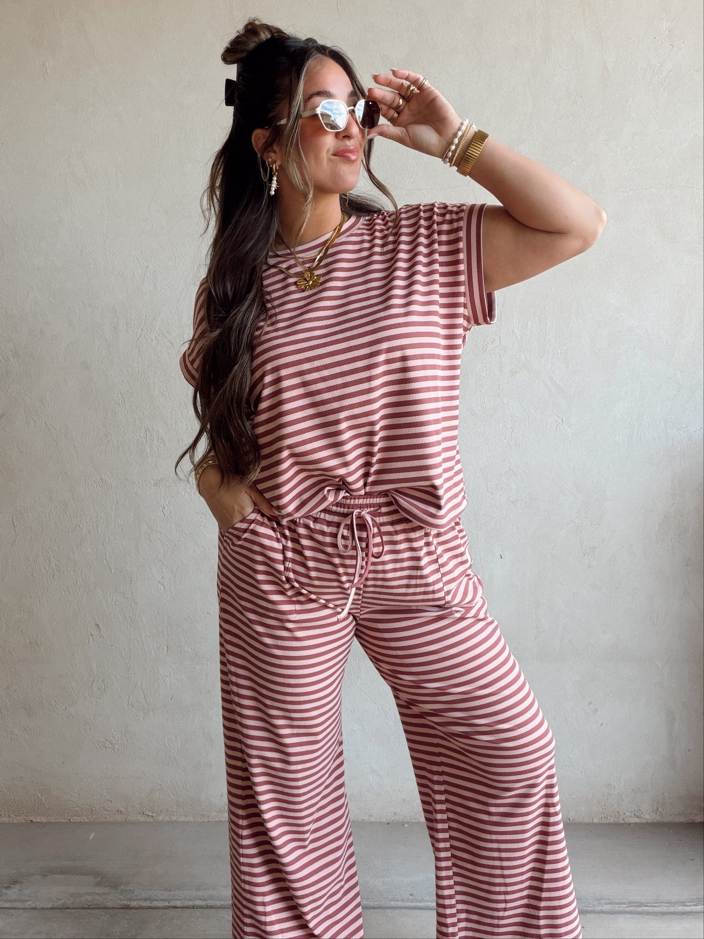 Sylvie Set in Dusty Rose & Dark Mauve (PREORDER - Ships May)