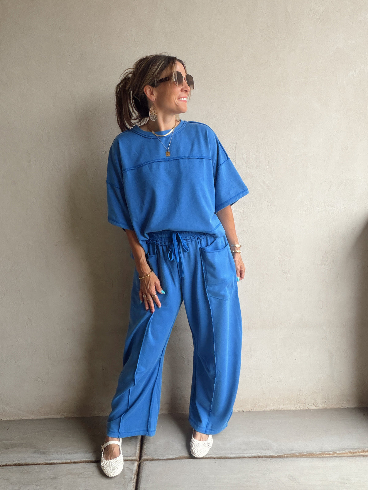 Clara Set in Mineral Washed BYU Blue