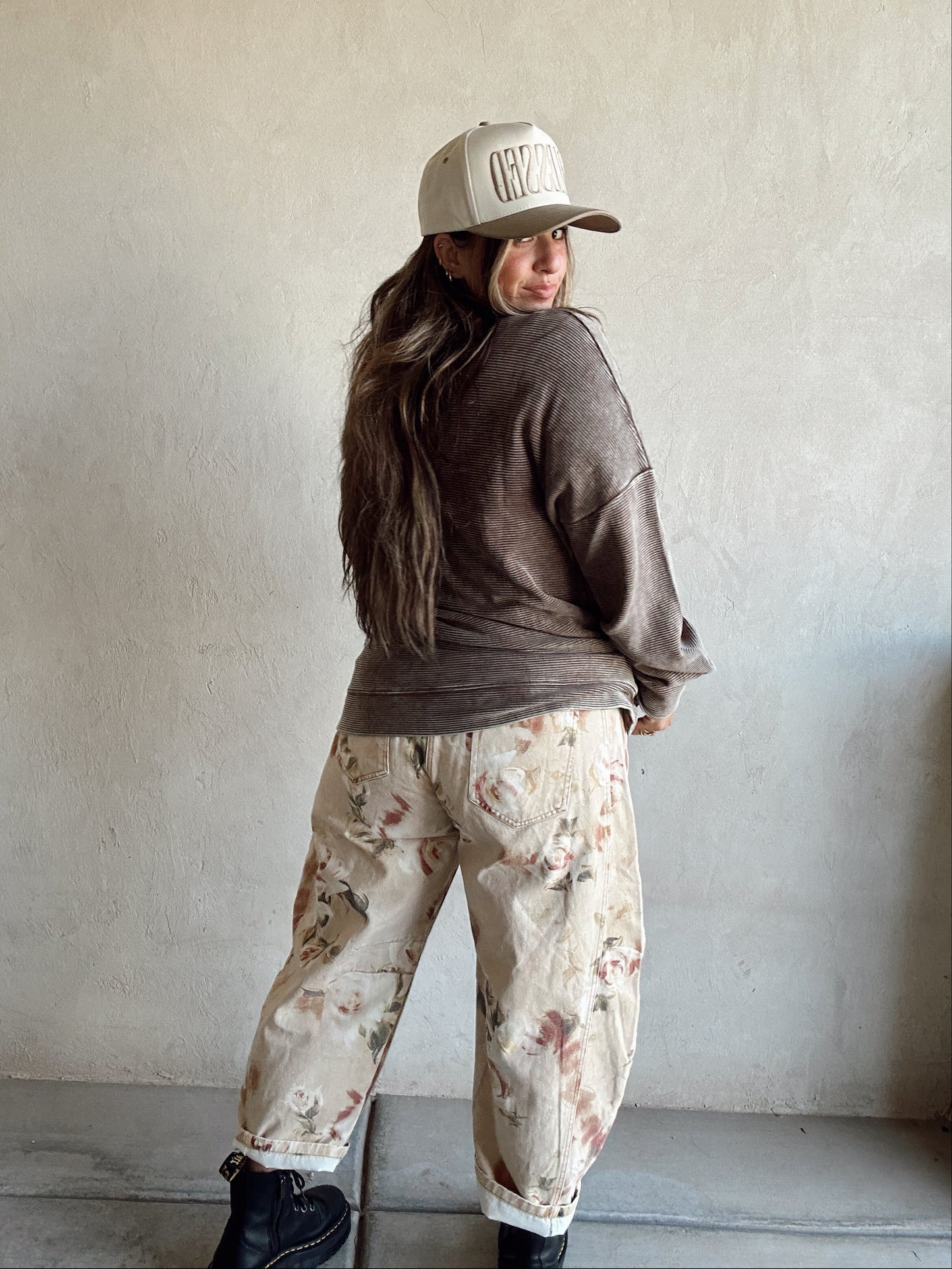 Vera Floral Barrel Jeans