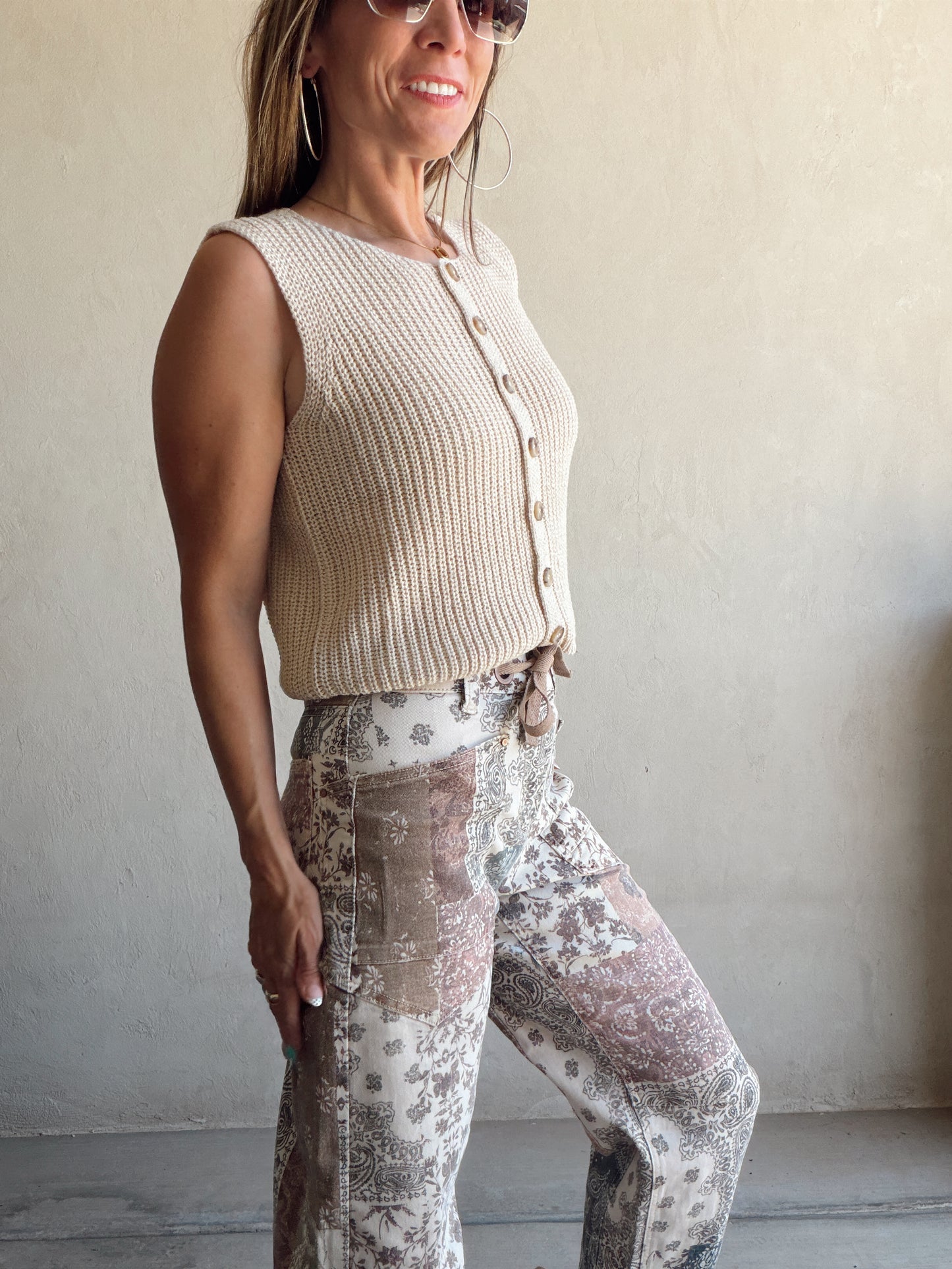 Hadley Quilted Drawstring Barrel Pants