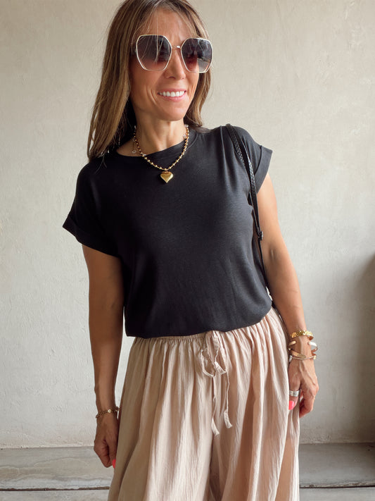 Lindsay Knit Top in Black