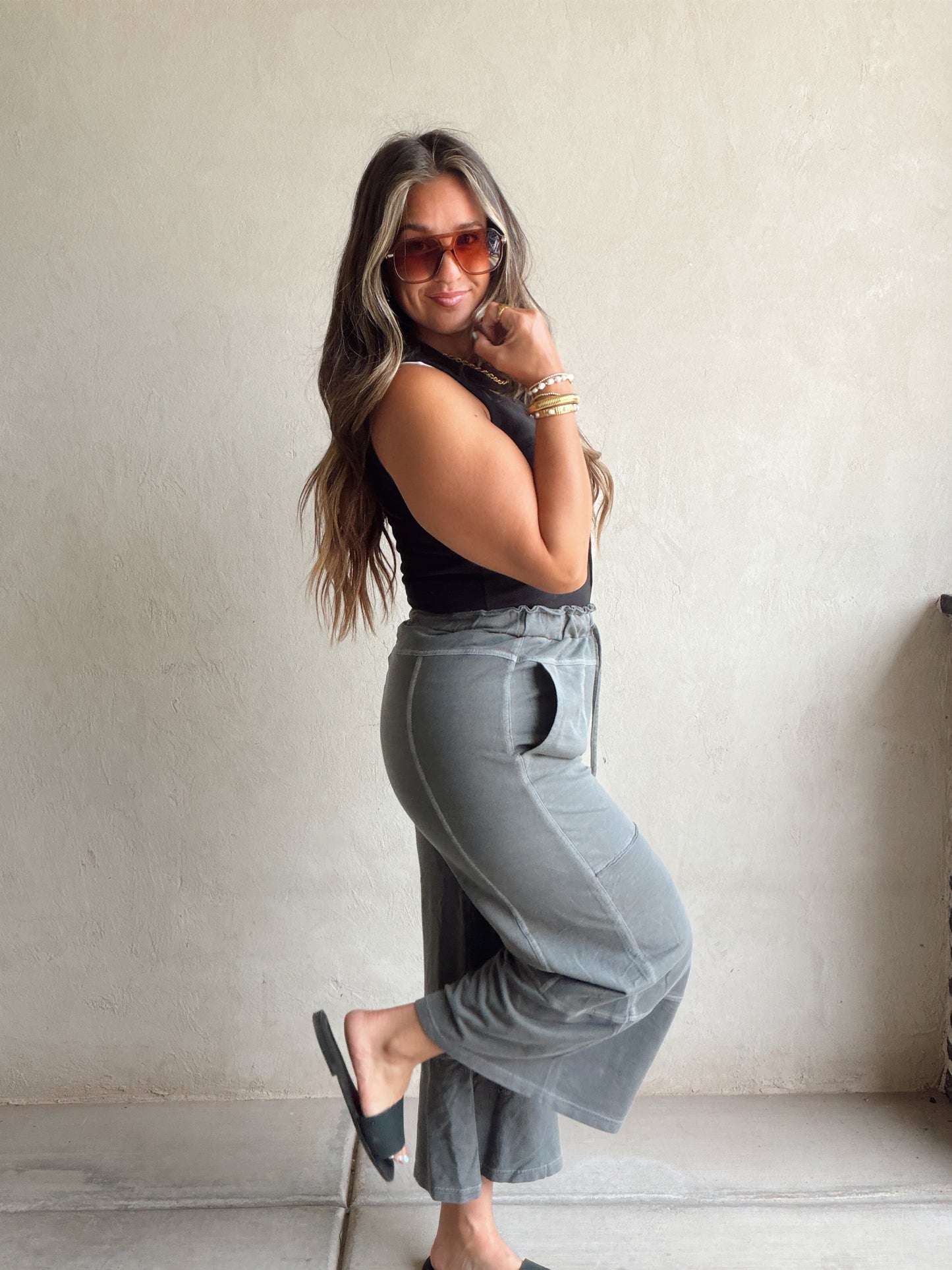Sandy Pants in Charcoal