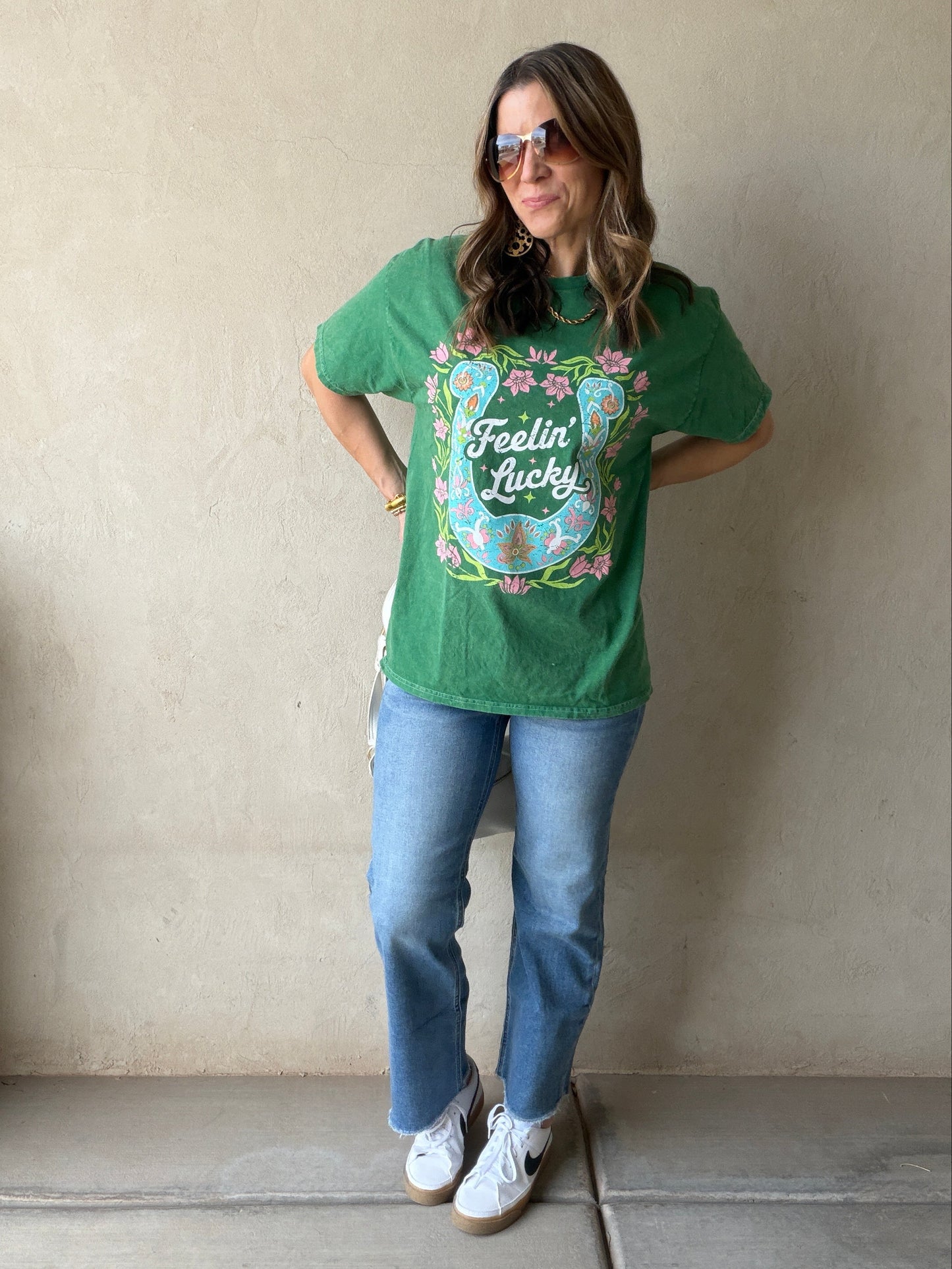 Feeling Lucky Tee in Green