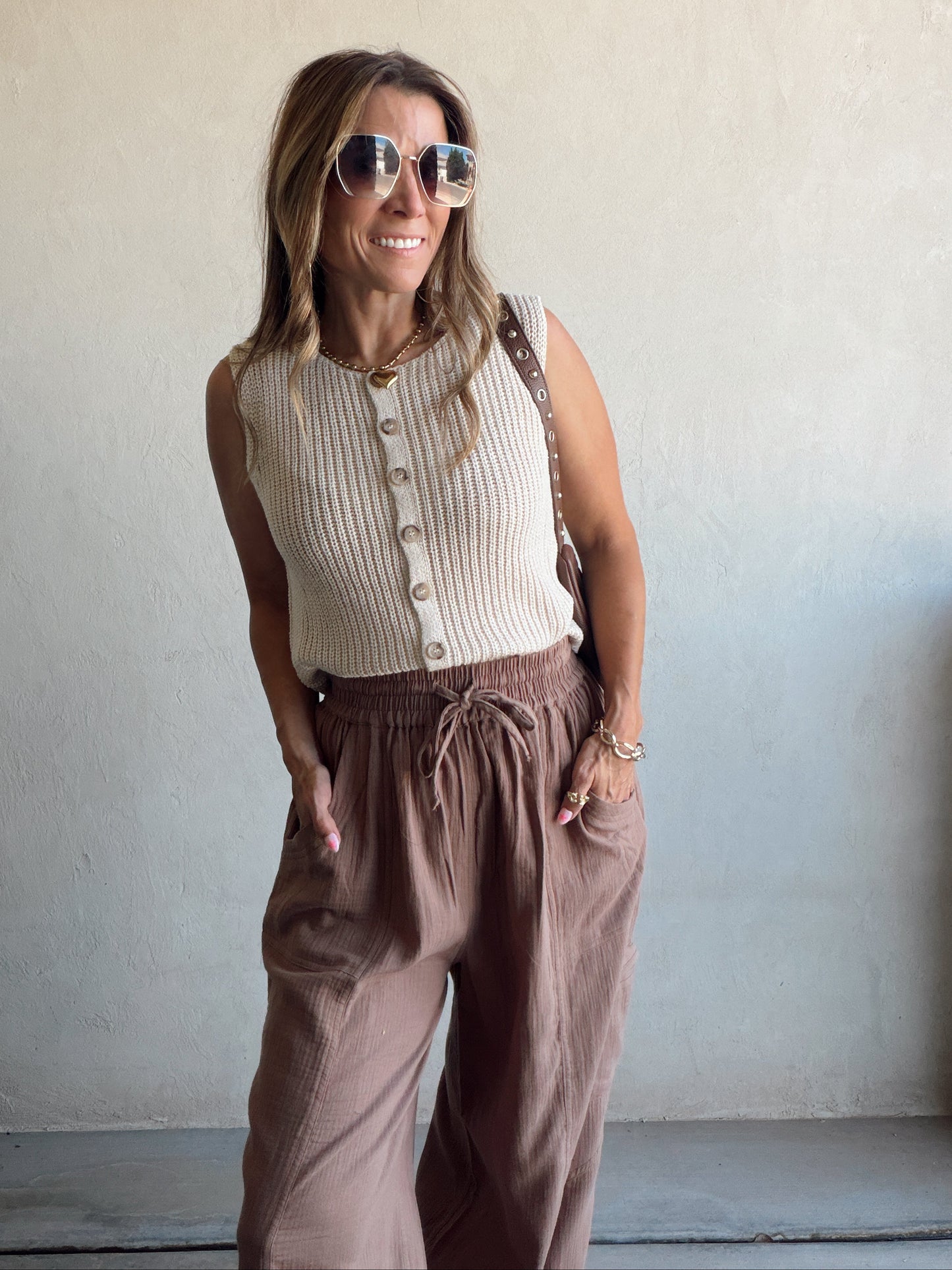 Leila Pants in Mocha