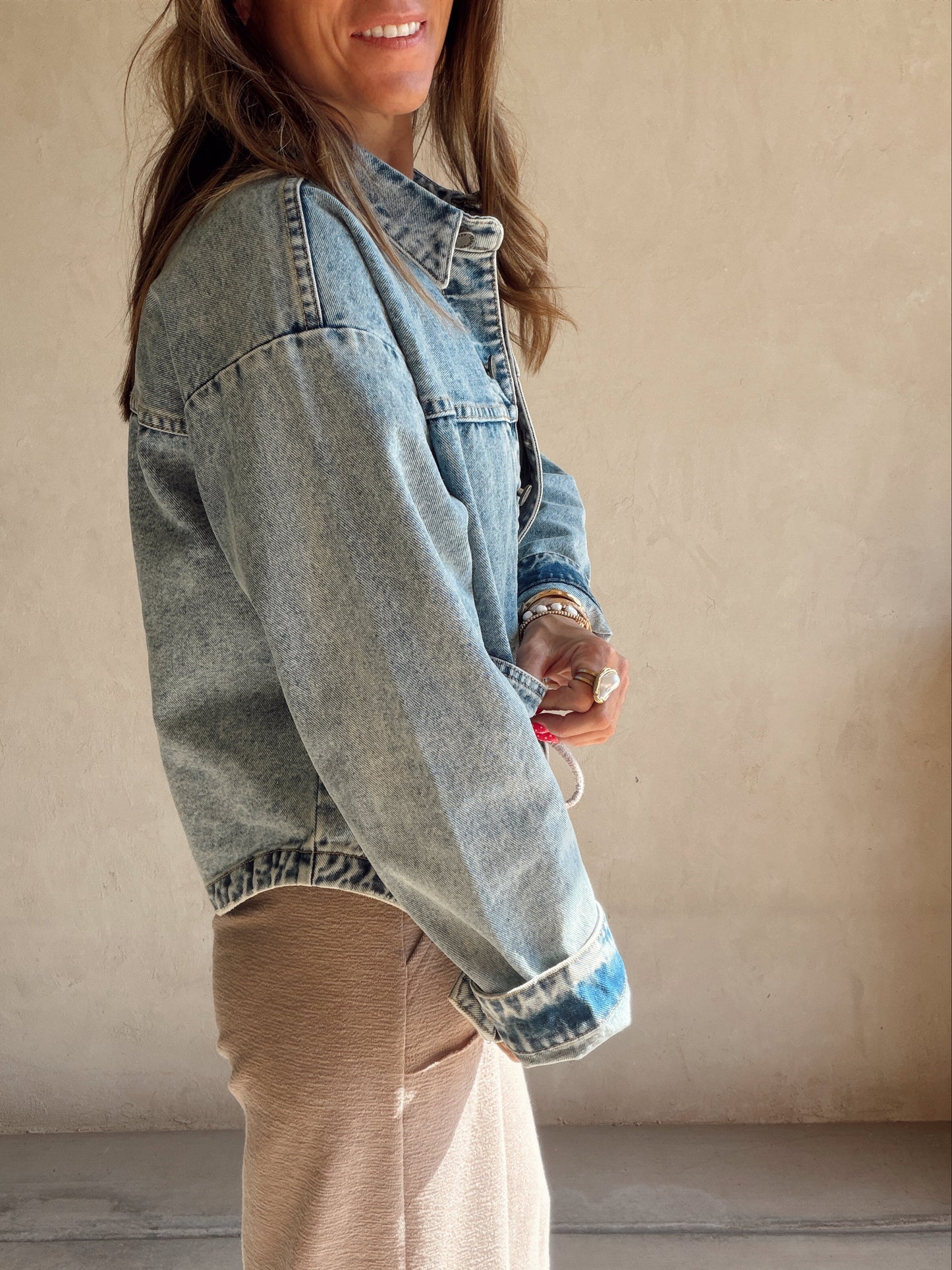Rebecca Distressed Denim Jacket