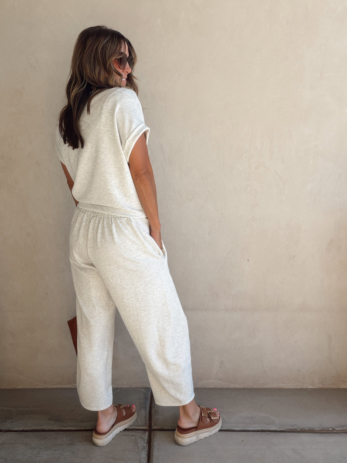 Keri Set in Light Heathered Gray