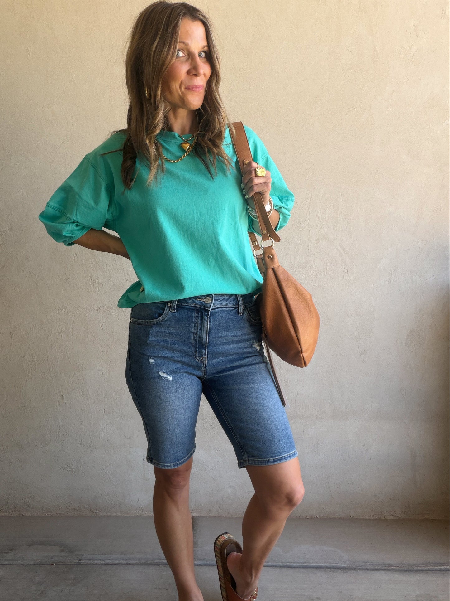 Jenelle Top in Teal