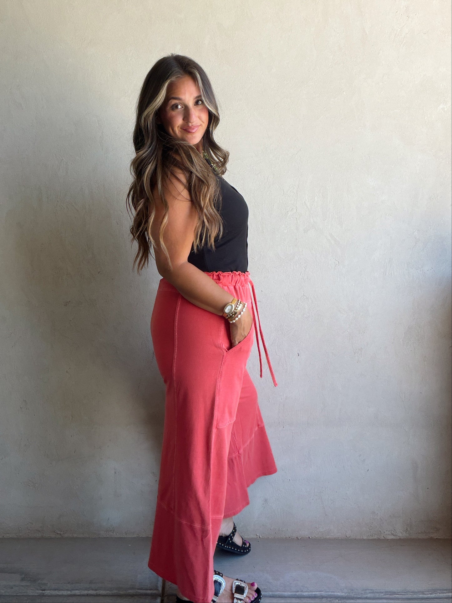Sandy Pants in Red