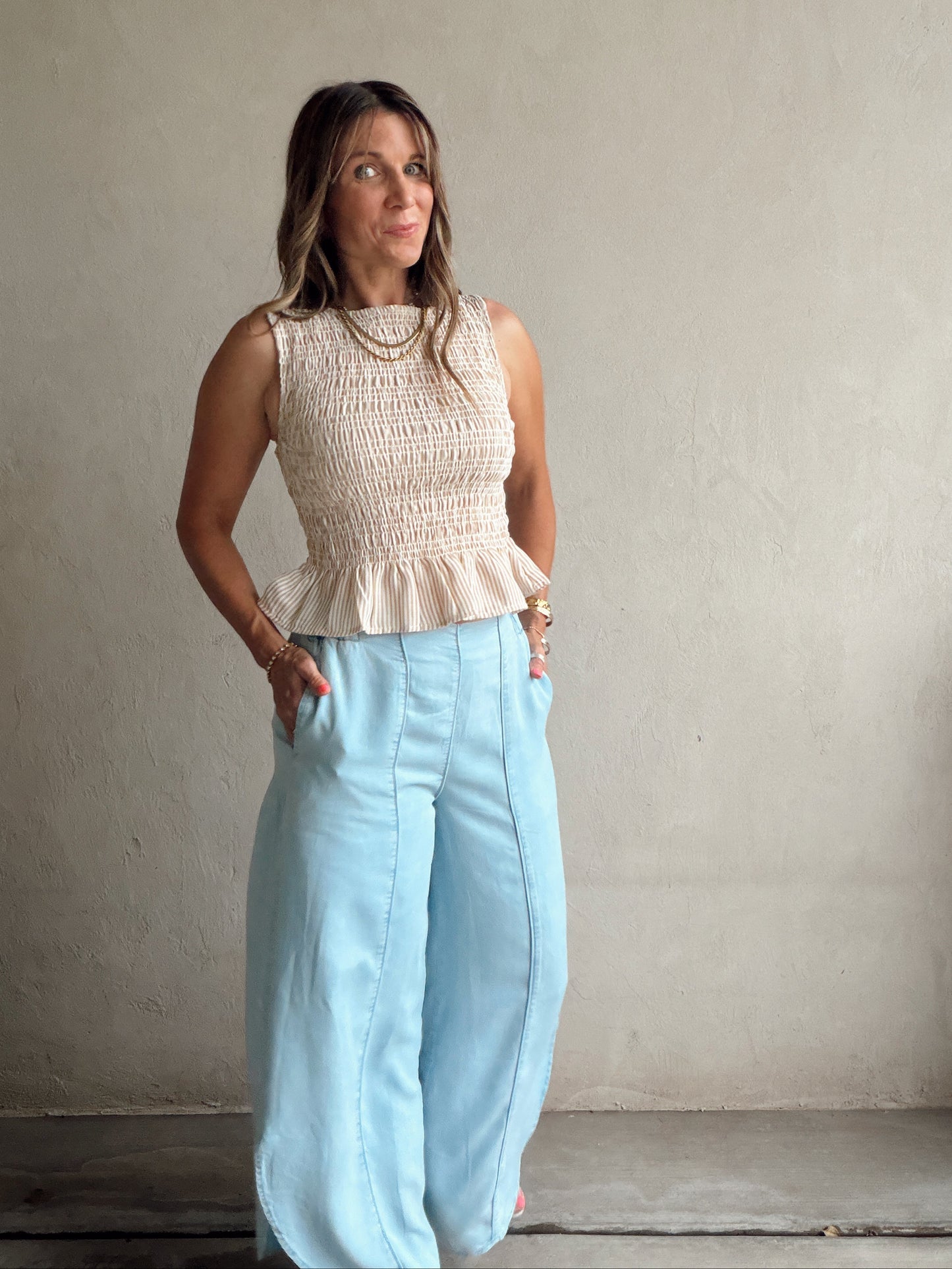 Tawni Tulip Pants in Light Lyocell