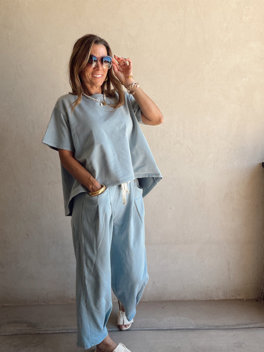 Kenna Set in Dusty Blue