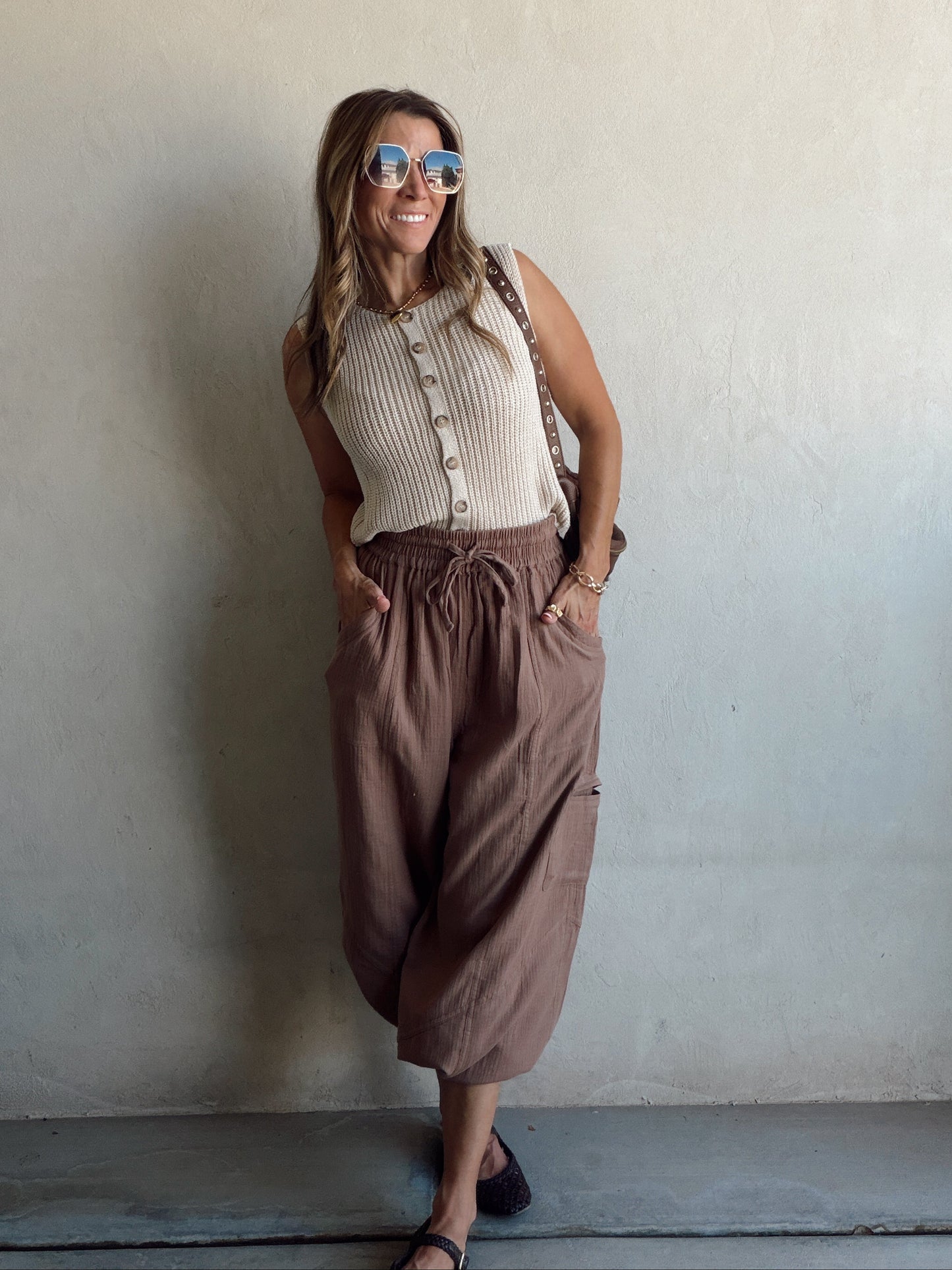 Leila Pants in Mocha