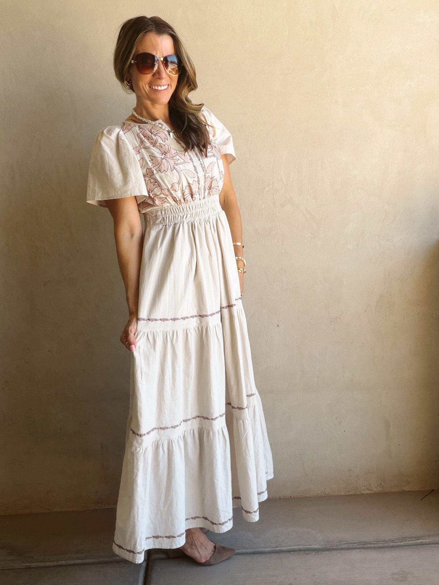 Perry Dress in Oatmeal