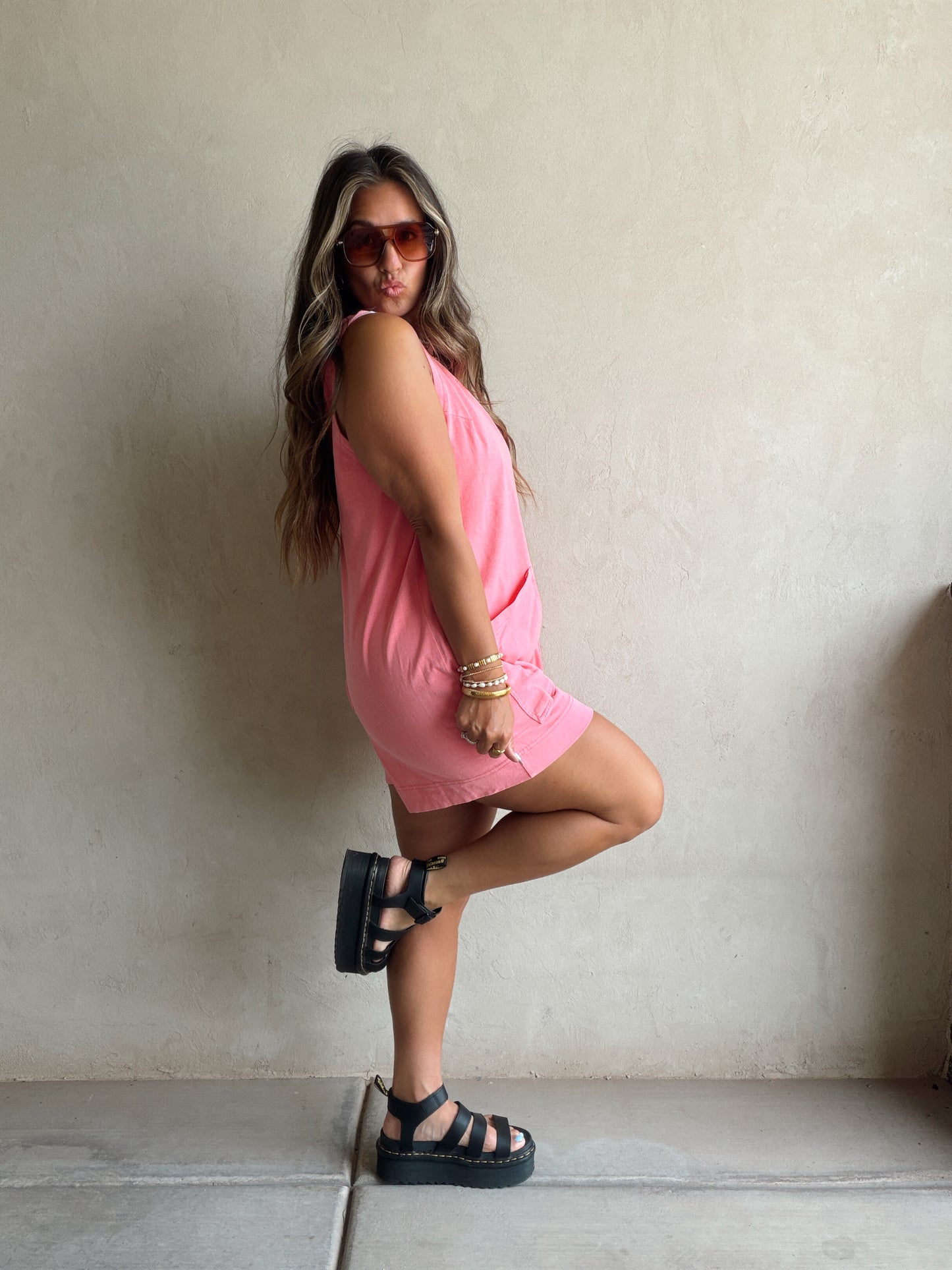 Lynae Romper in Pink