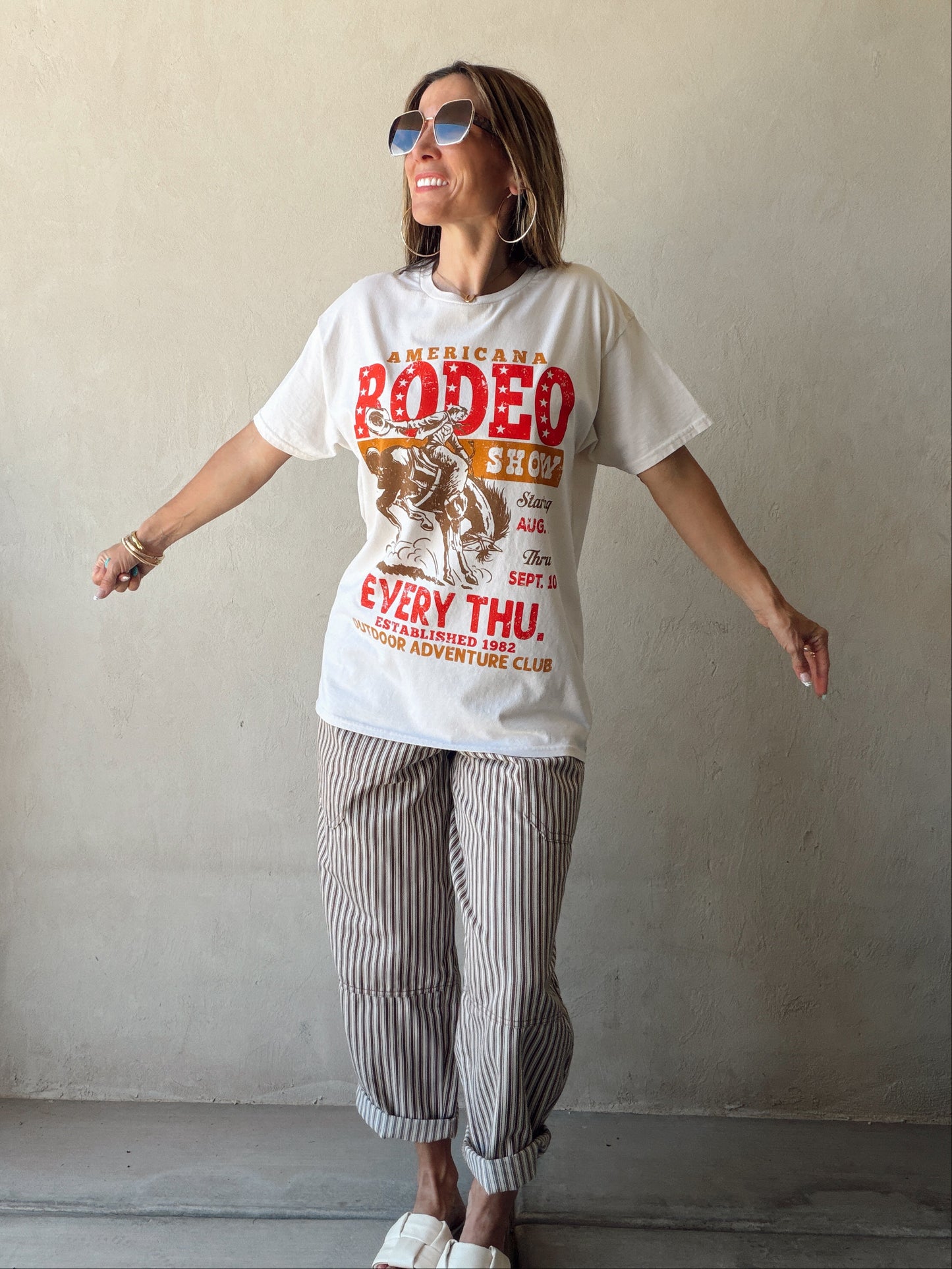 Rodeo Tee in Cream