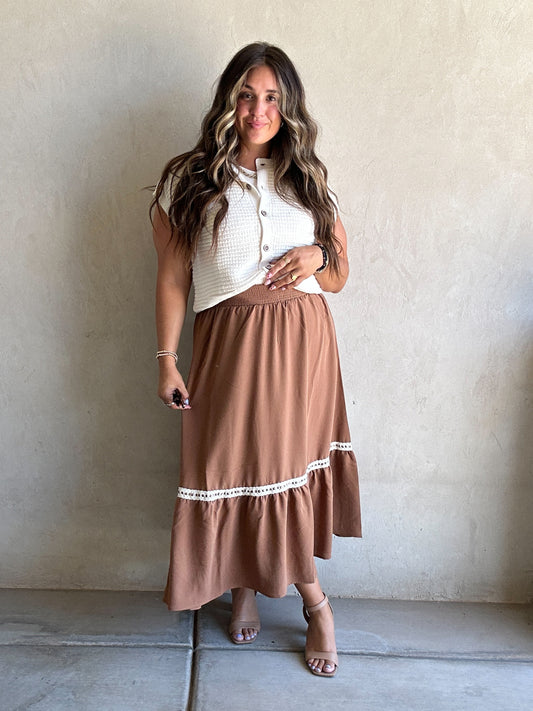 Brandy Skirt in Chocolate