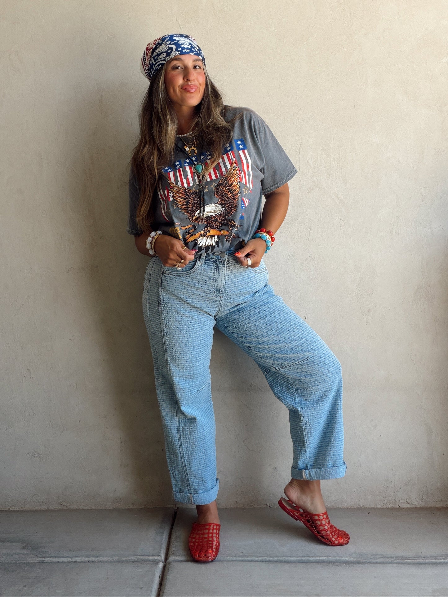 Lilly Light Wash Barrel Jeans