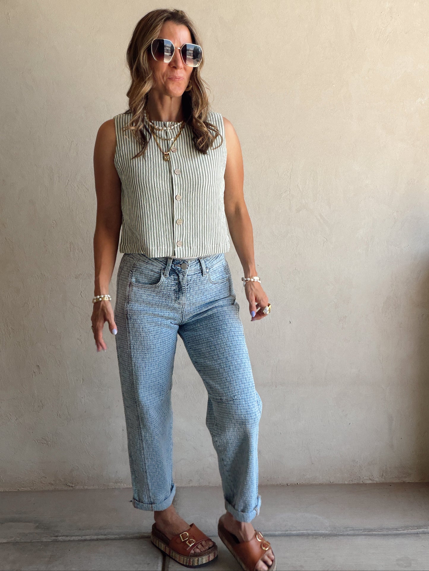 Lilly Light Wash Barrel Jeans
