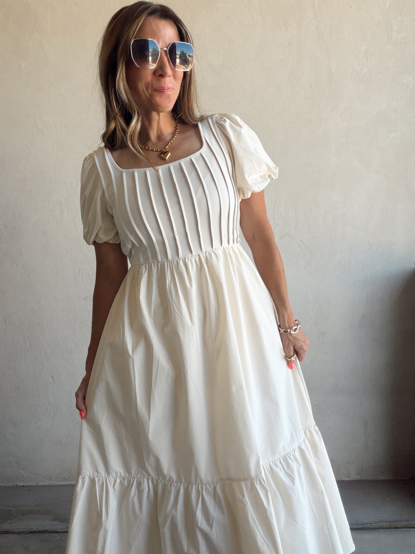 Julie Dress in Cream